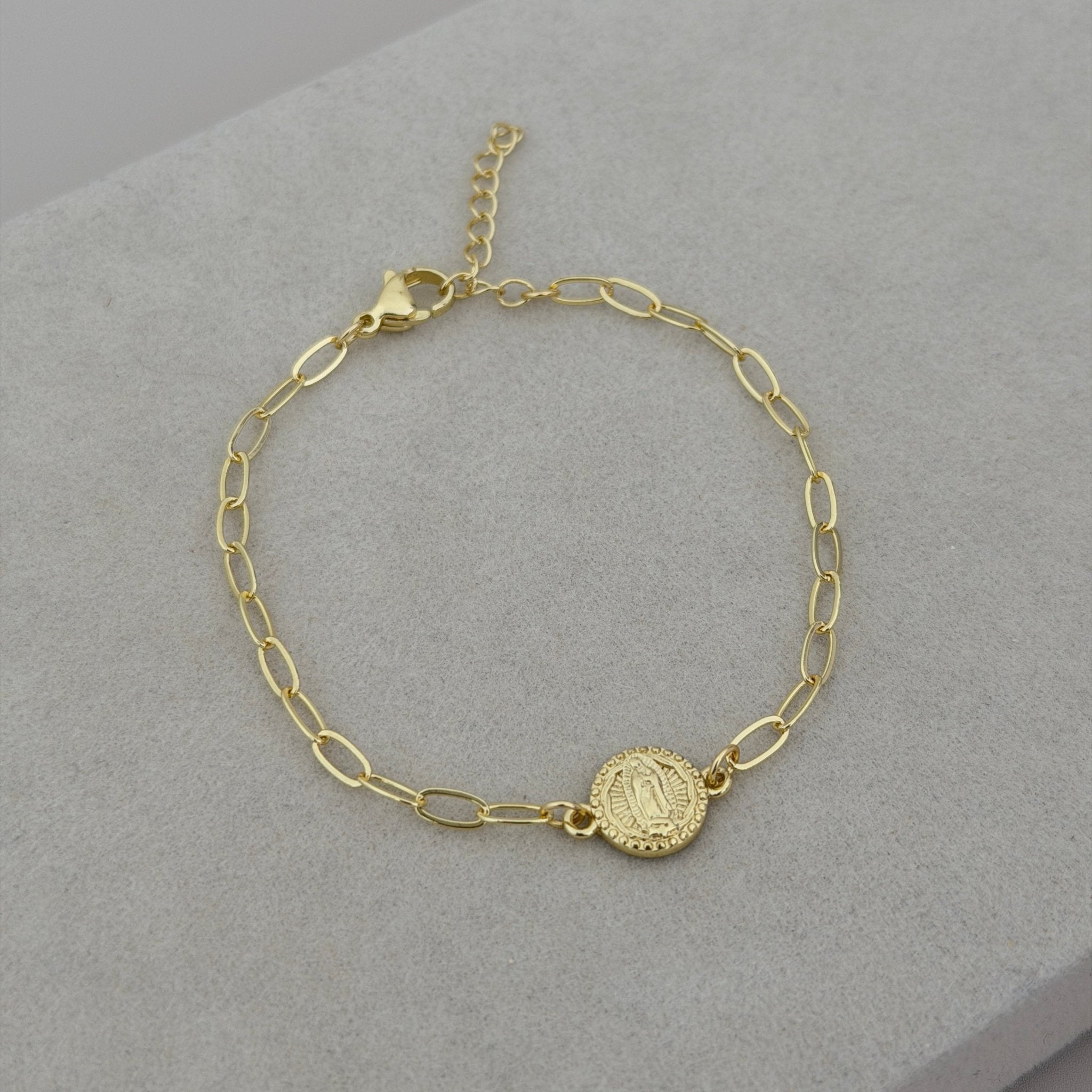 Guadalupe Medallion Link Bracelet - Bracelets | LimaLimón Store - 2