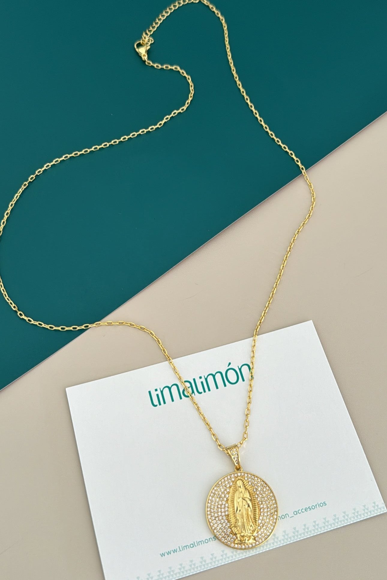 Guadalupe Virgin Necklace - Necklace | LimaLimón Store - 4