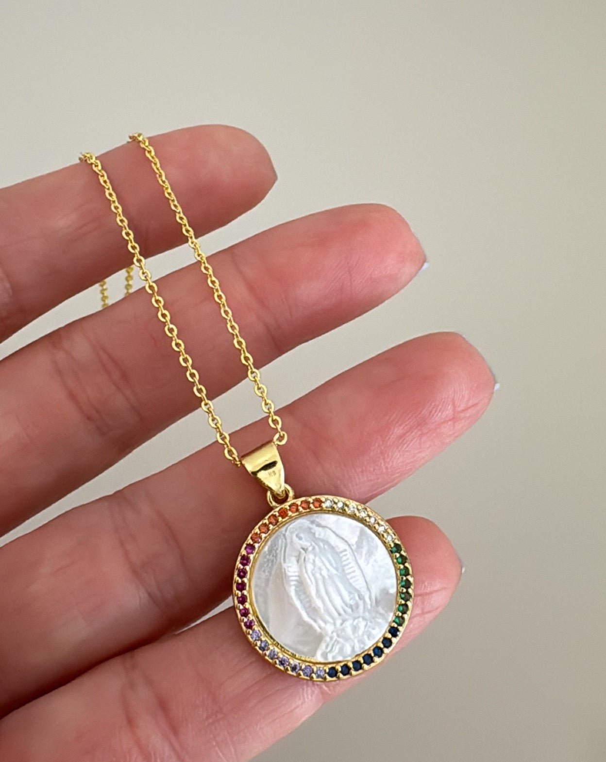 Guadalupe Virgin Necklace - Necklace | LimaLimón Store - 4