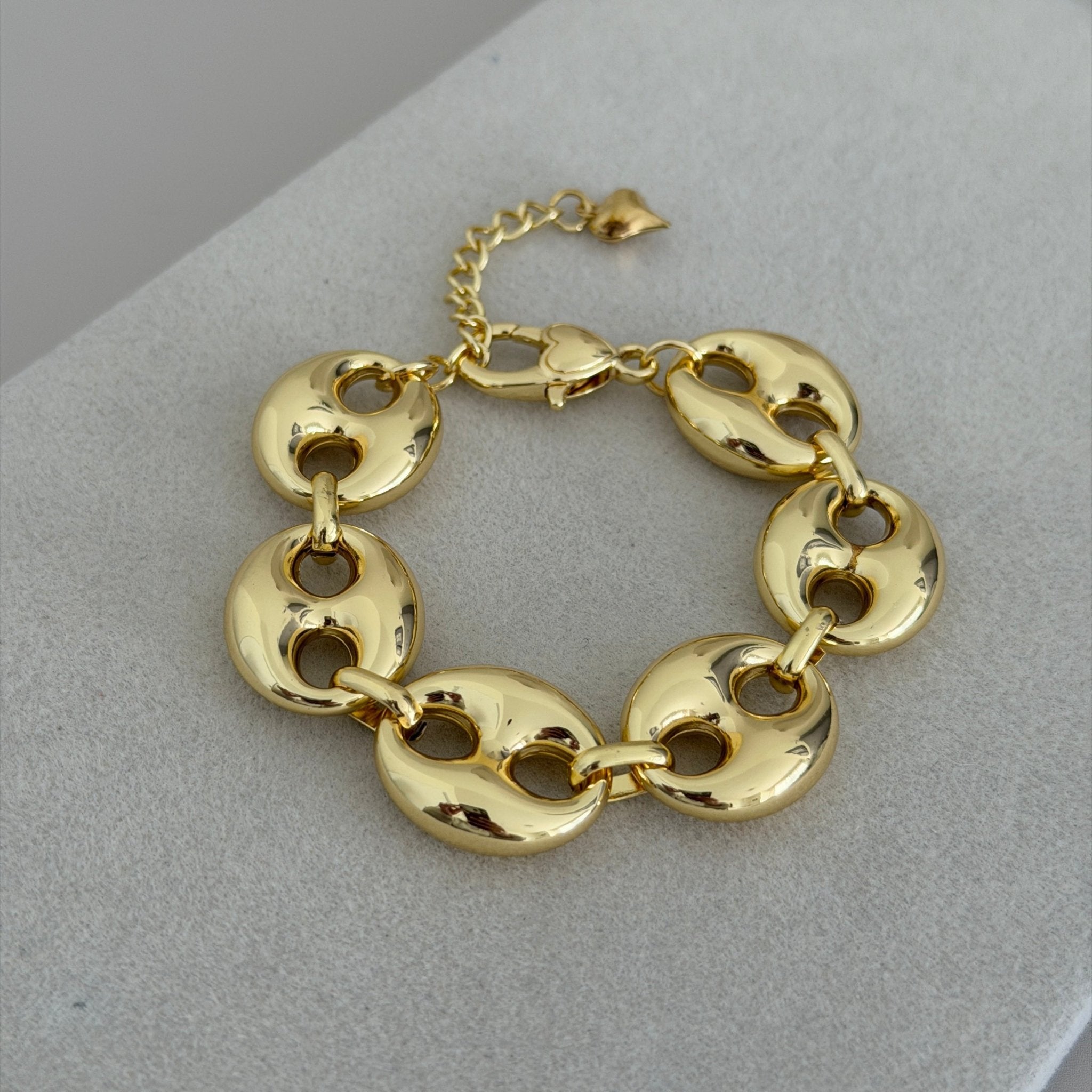 Hammered Link Chain Bracelet - Bracelet | LimaLimón Store - 1