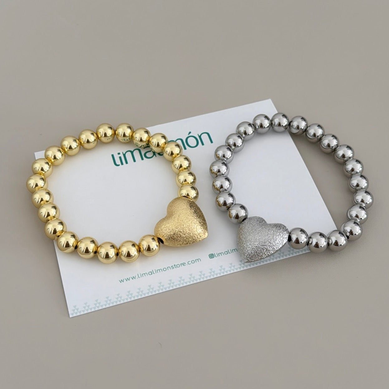 Heart Bead Bracelet - LimaLimón Store