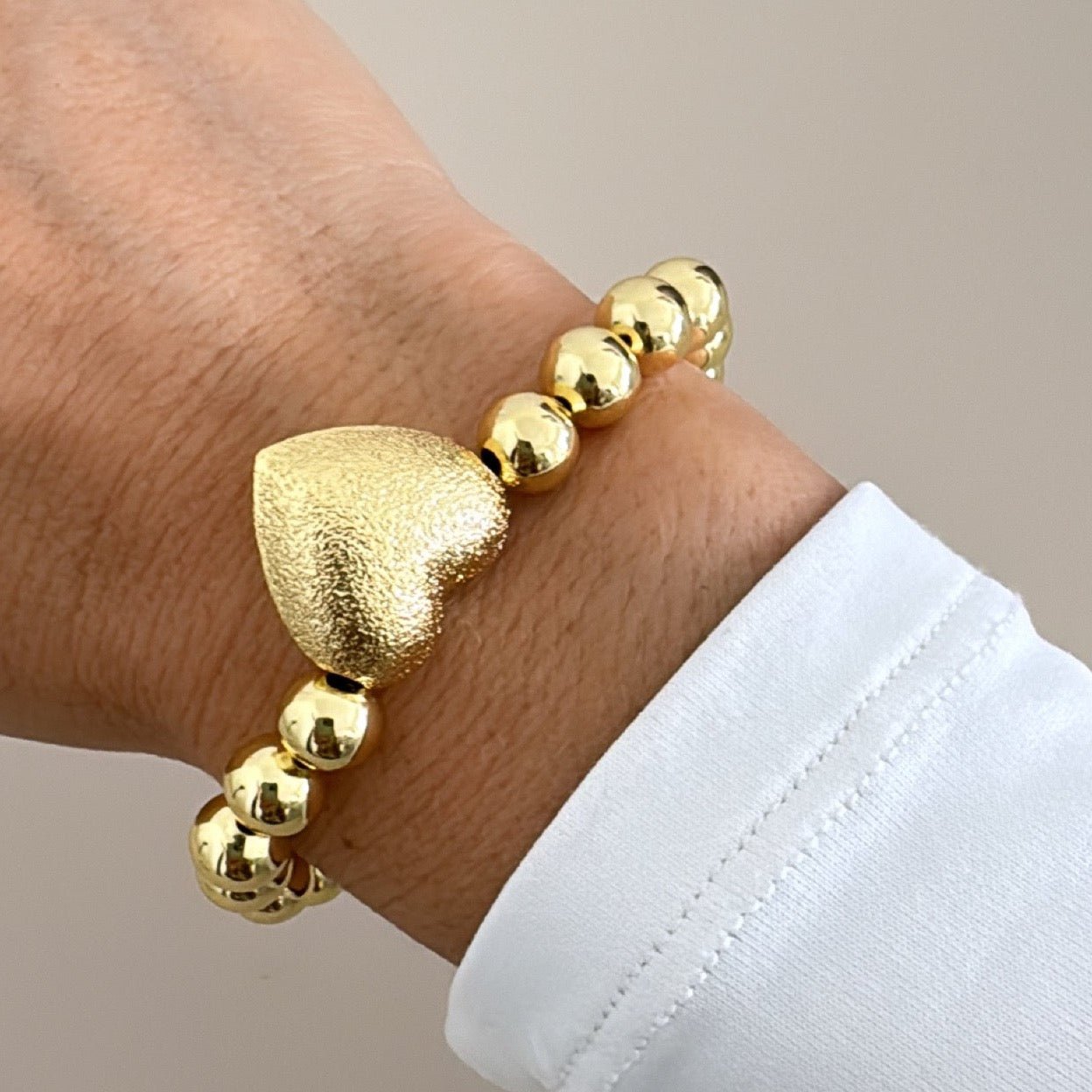 Heart Bead Bracelet - LimaLimón Store