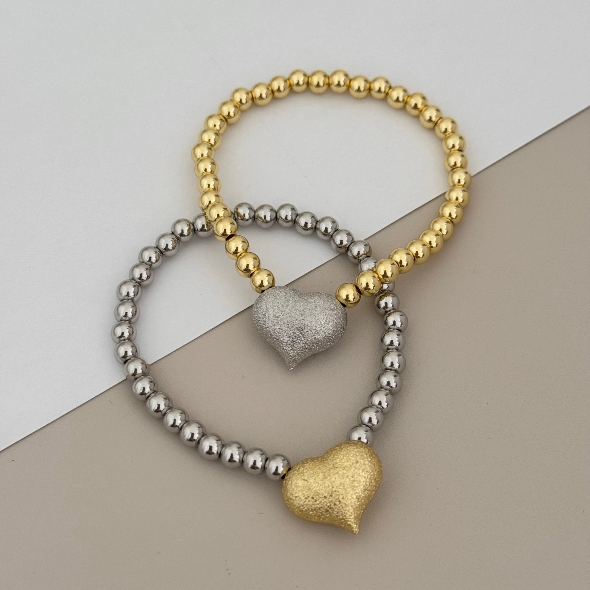 Heart Bead Bracelet - Bracelets | LimaLimón Store - 1