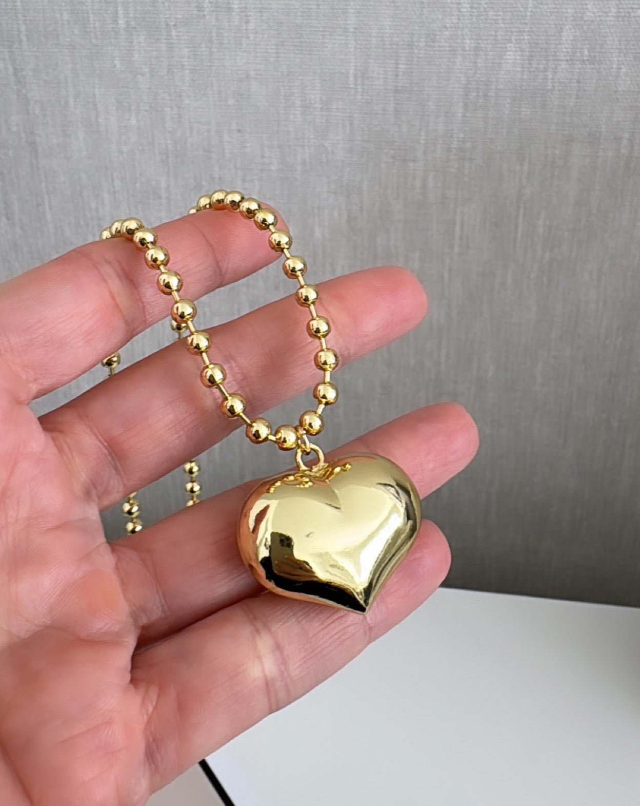 Heart Bead Necklace - Necklaces | LimaLimón Store - 4