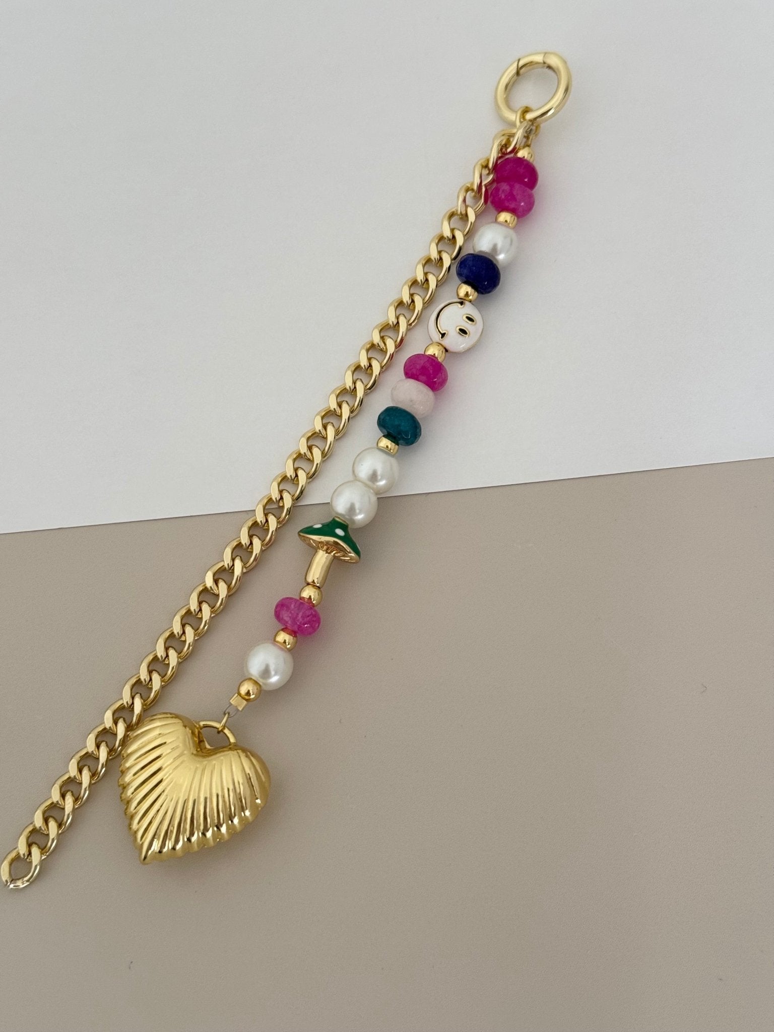 Heart Colors Bag Charm - Sunny Cords | LimaLimón Store - 3
