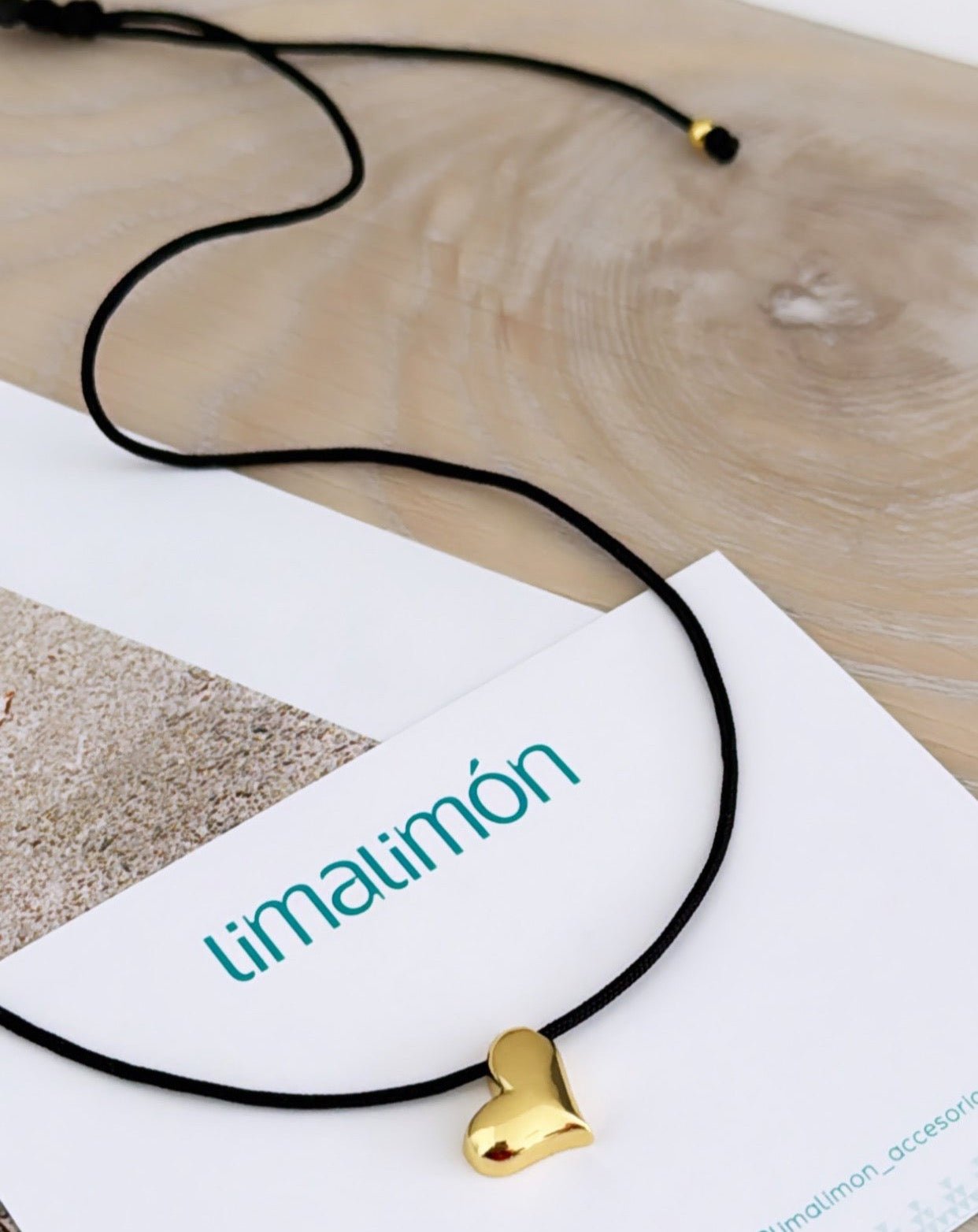 Heart Cord Neckalce - Necklace | LimaLimón Store - 2