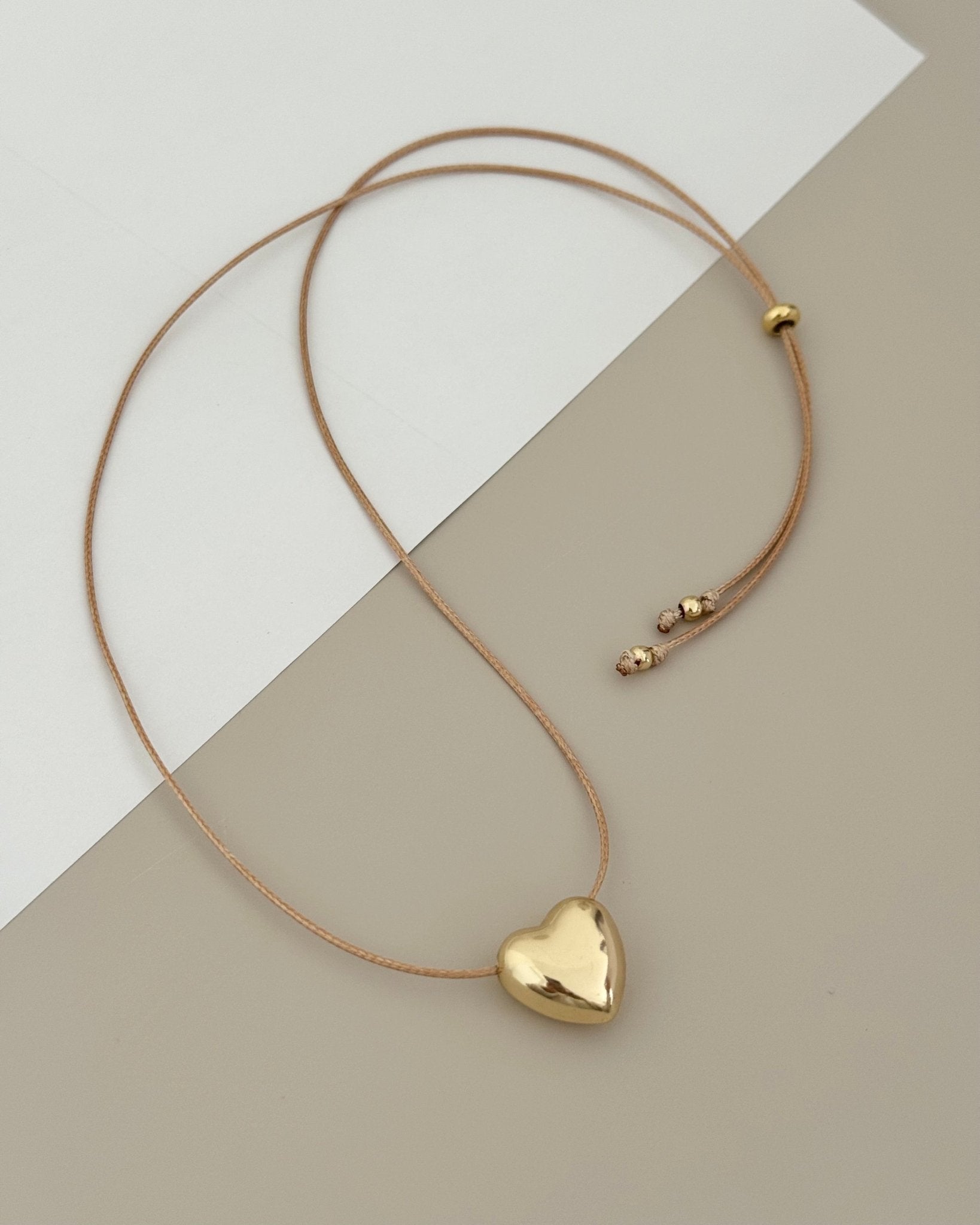 Heart Cord Necklace - Necklace | LimaLimón Store - 1
