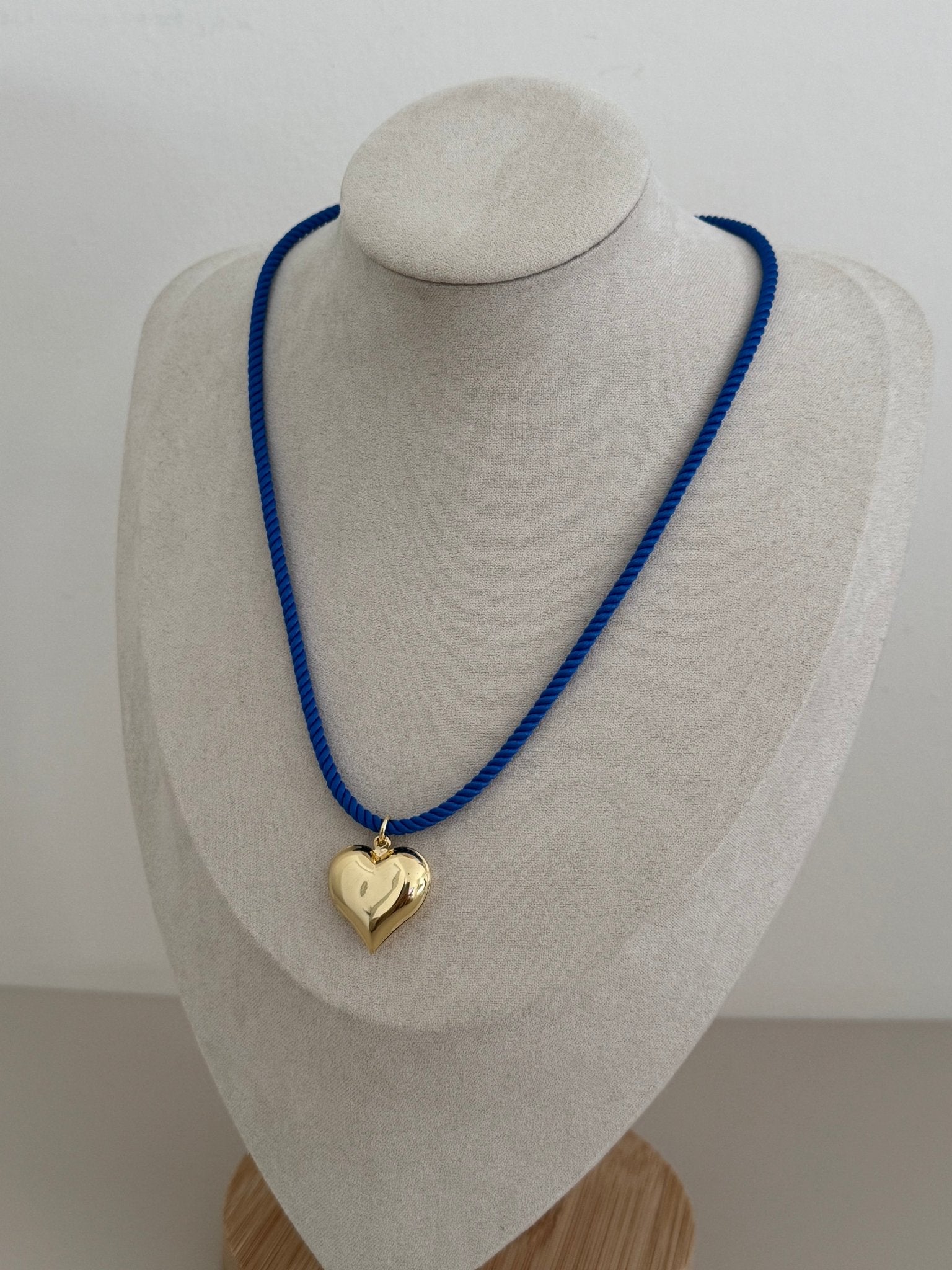 Heart Cord Necklace - Necklaces | LimaLimón Store - 4