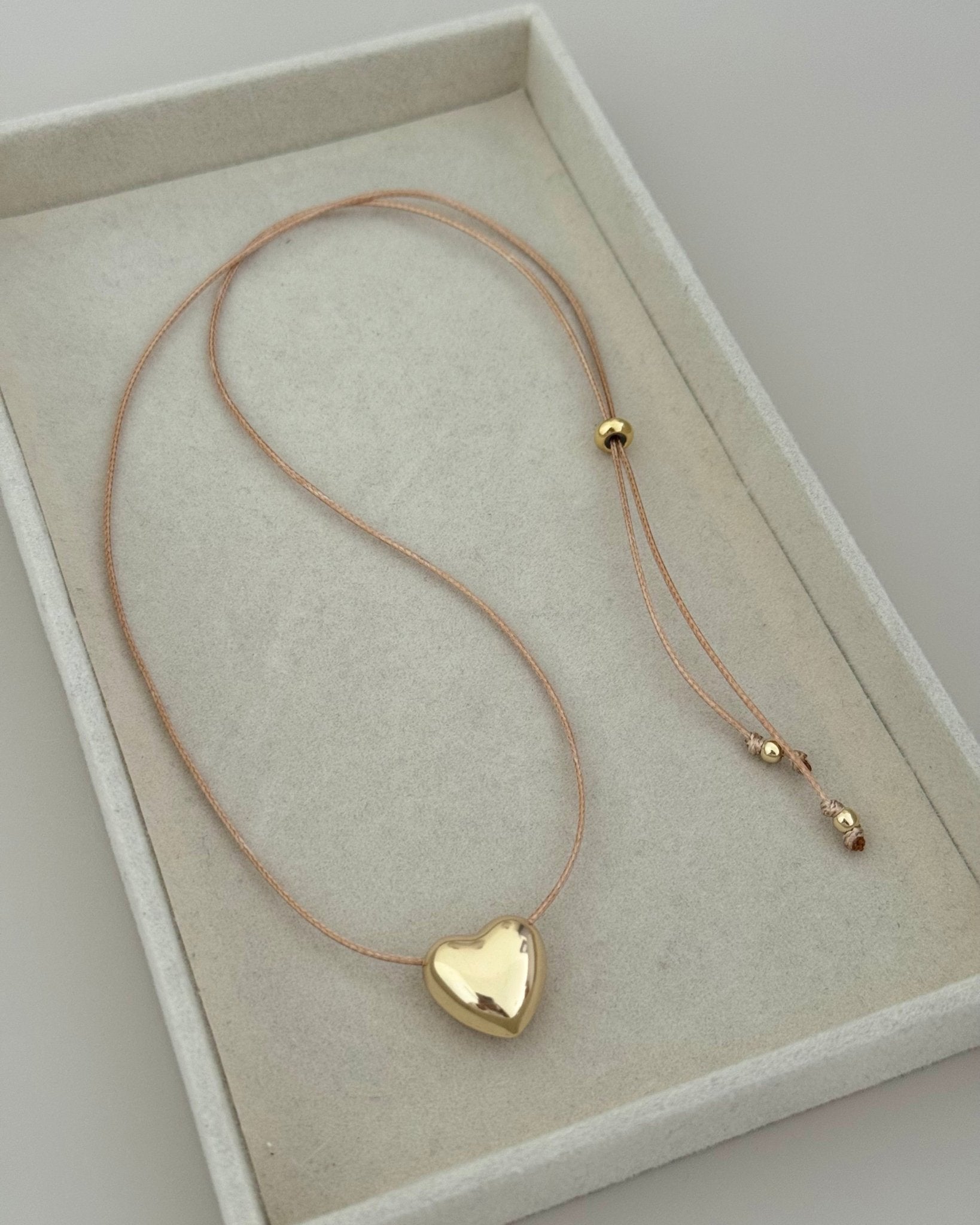 Heart Cord Necklace - Necklace | LimaLimón Store - 4
