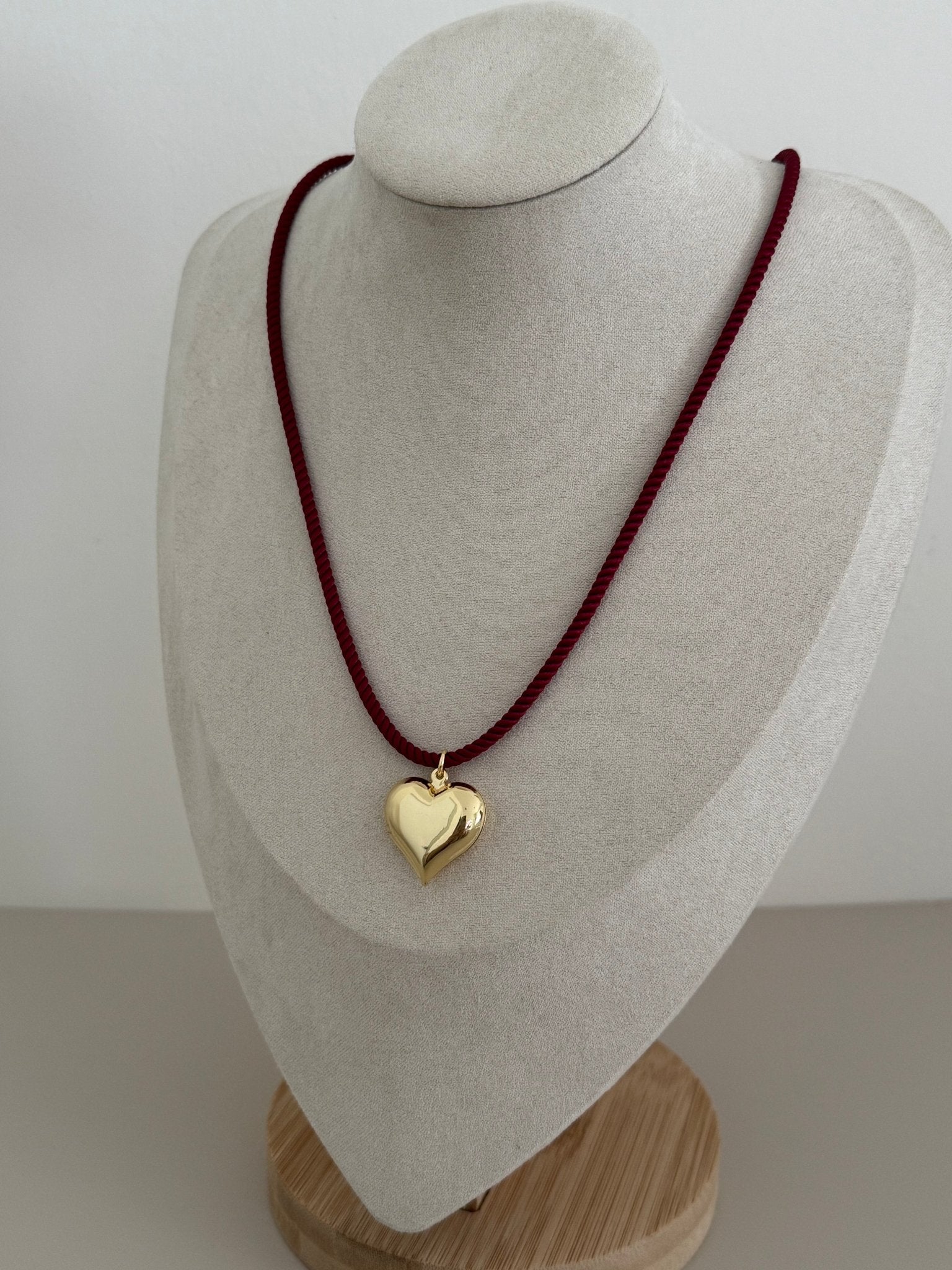 Heart Cord Necklace - Necklaces | LimaLimón Store - 6
