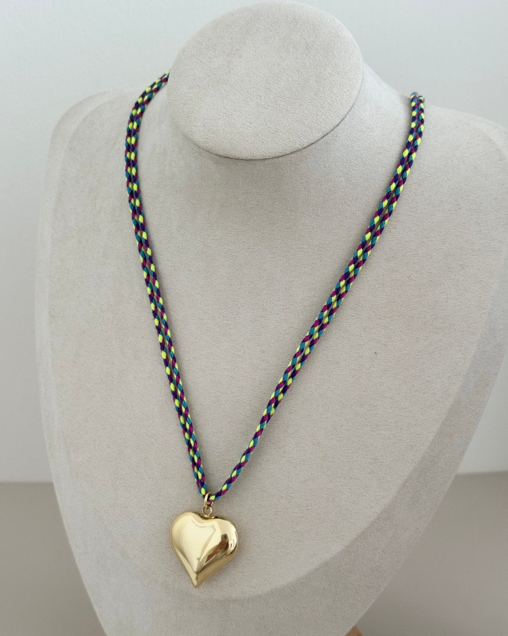 Heart Cord Necklace - Necklace | LimaLimón Store - 2