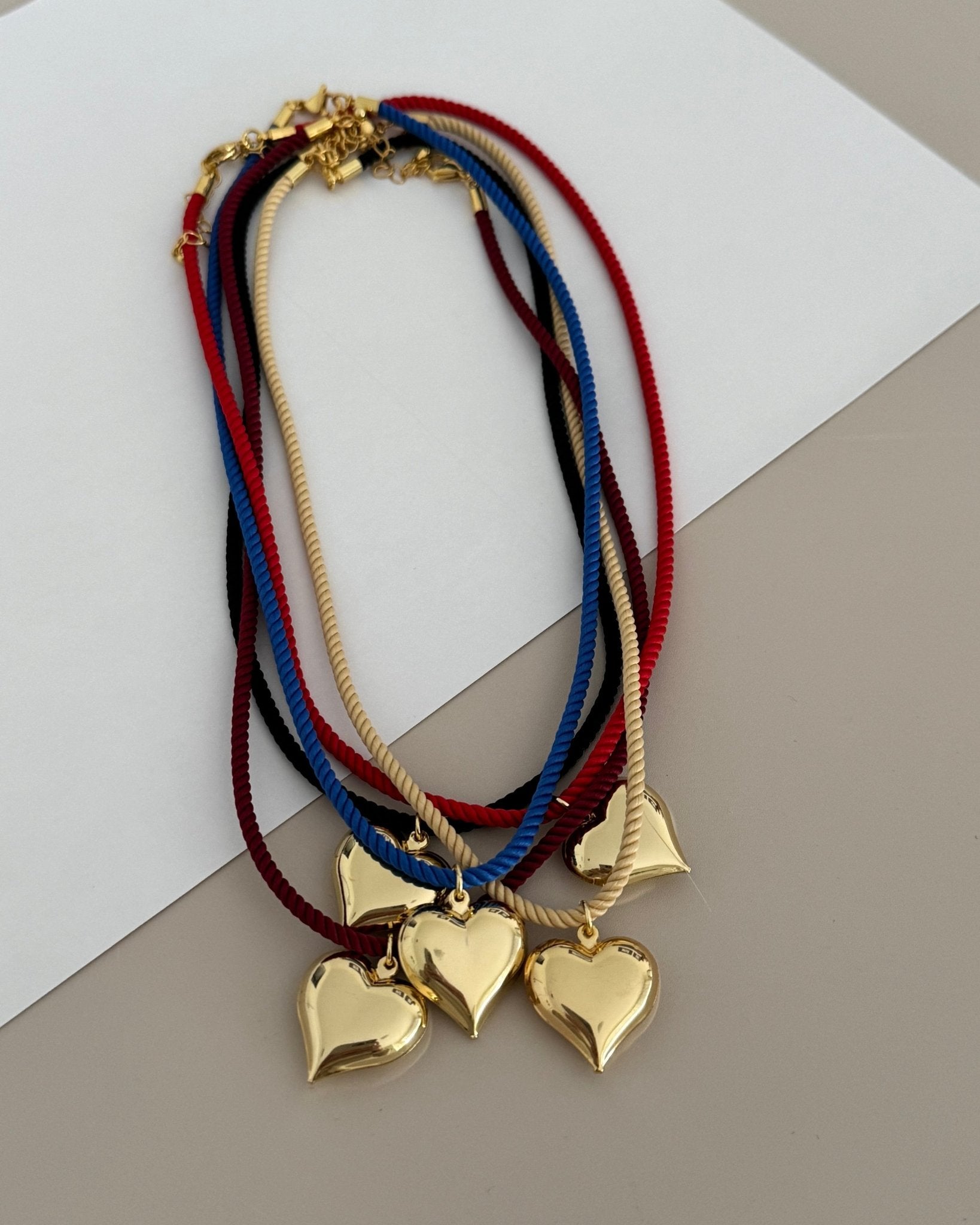 Heart Cord Necklace - Necklaces | LimaLimón Store - 7