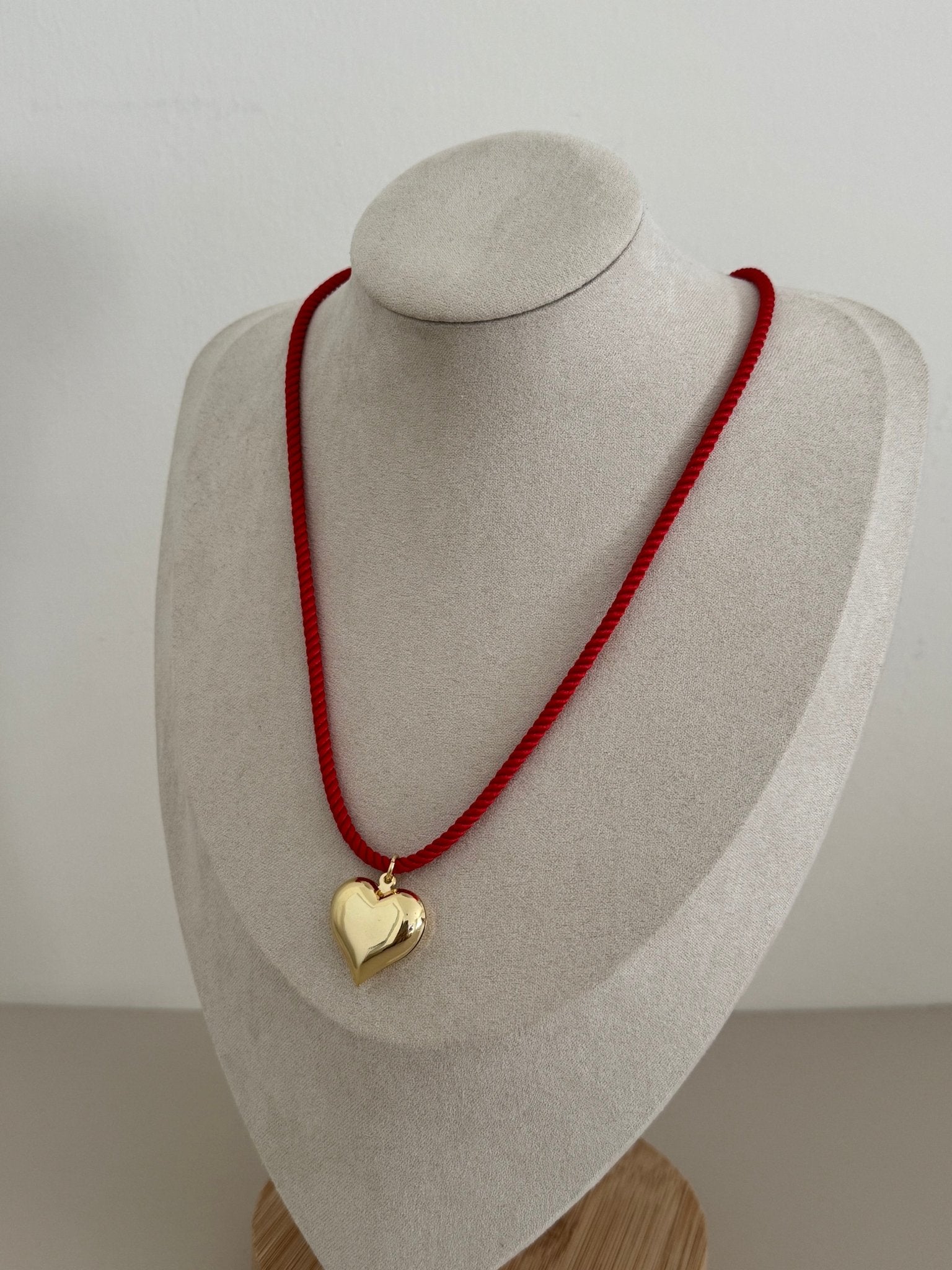 Heart Cord Necklace - Necklaces | LimaLimón Store - 2