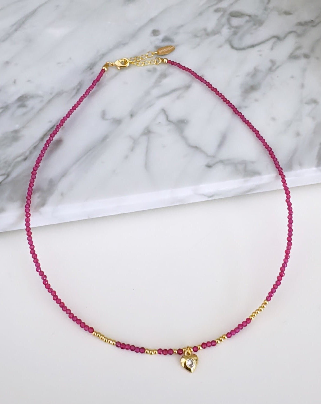 Heart Crystal Neckalce - LimaLimón Store