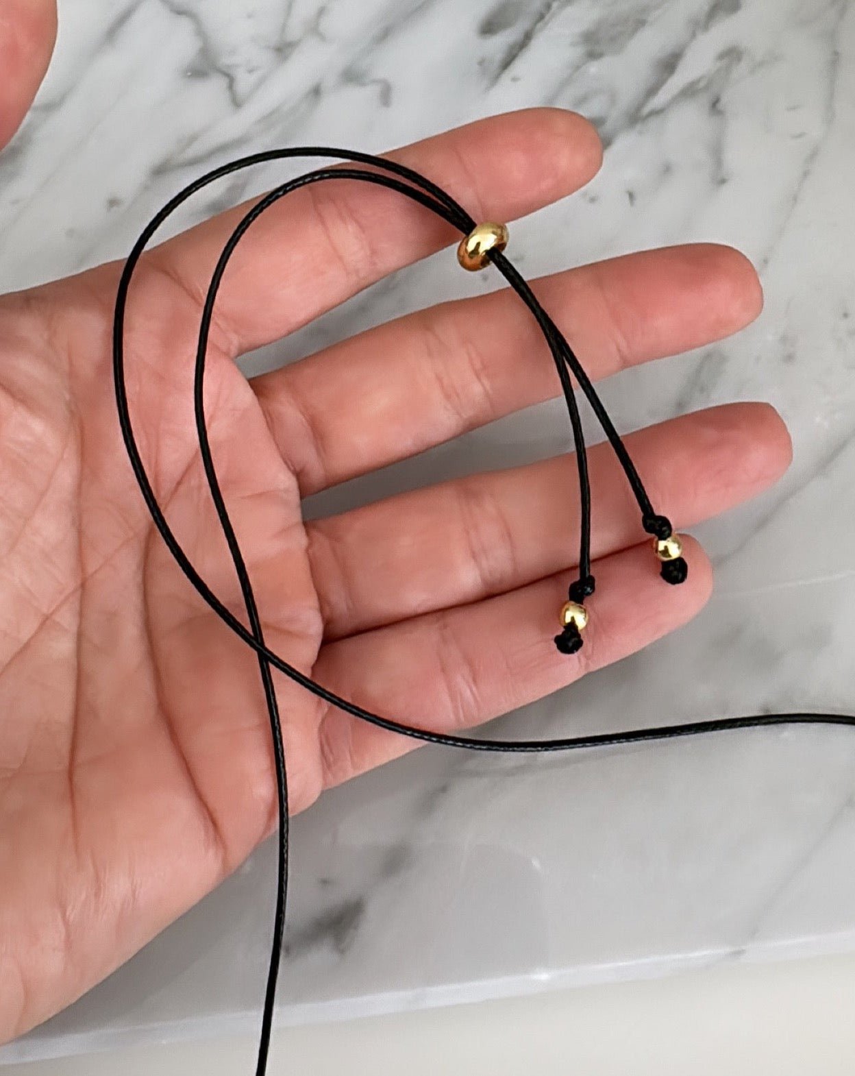 Heart Gold Cord Necklace - Necklaces | LimaLimón Store - 7