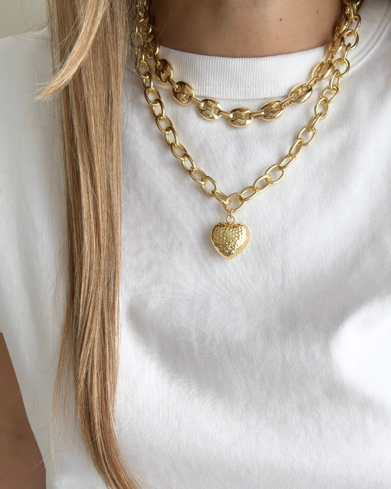 Heart Gold Necklace - Necklaces | LimaLimón Store - 2