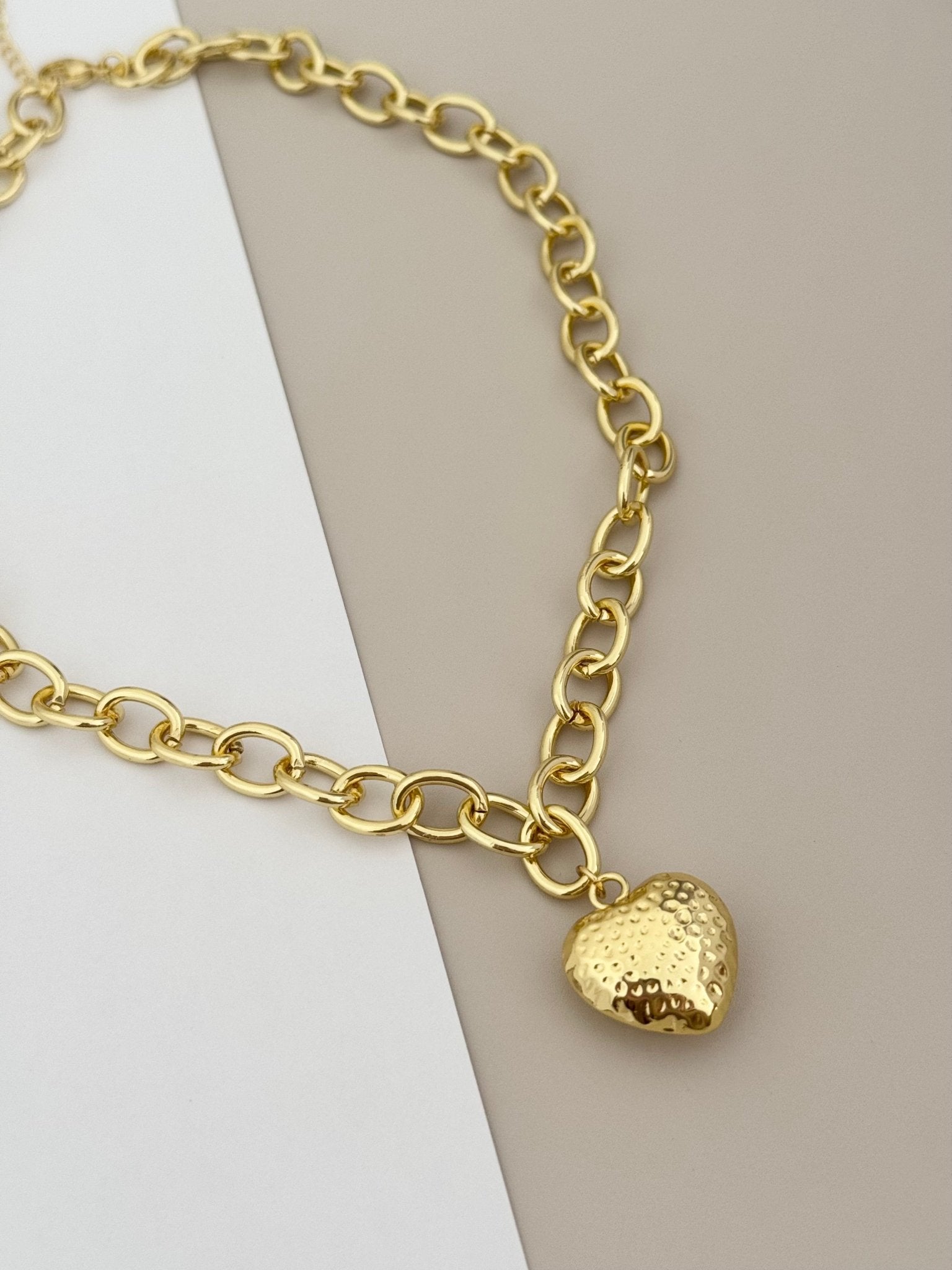 Heart Gold Necklace - Necklaces | LimaLimón Store - 5