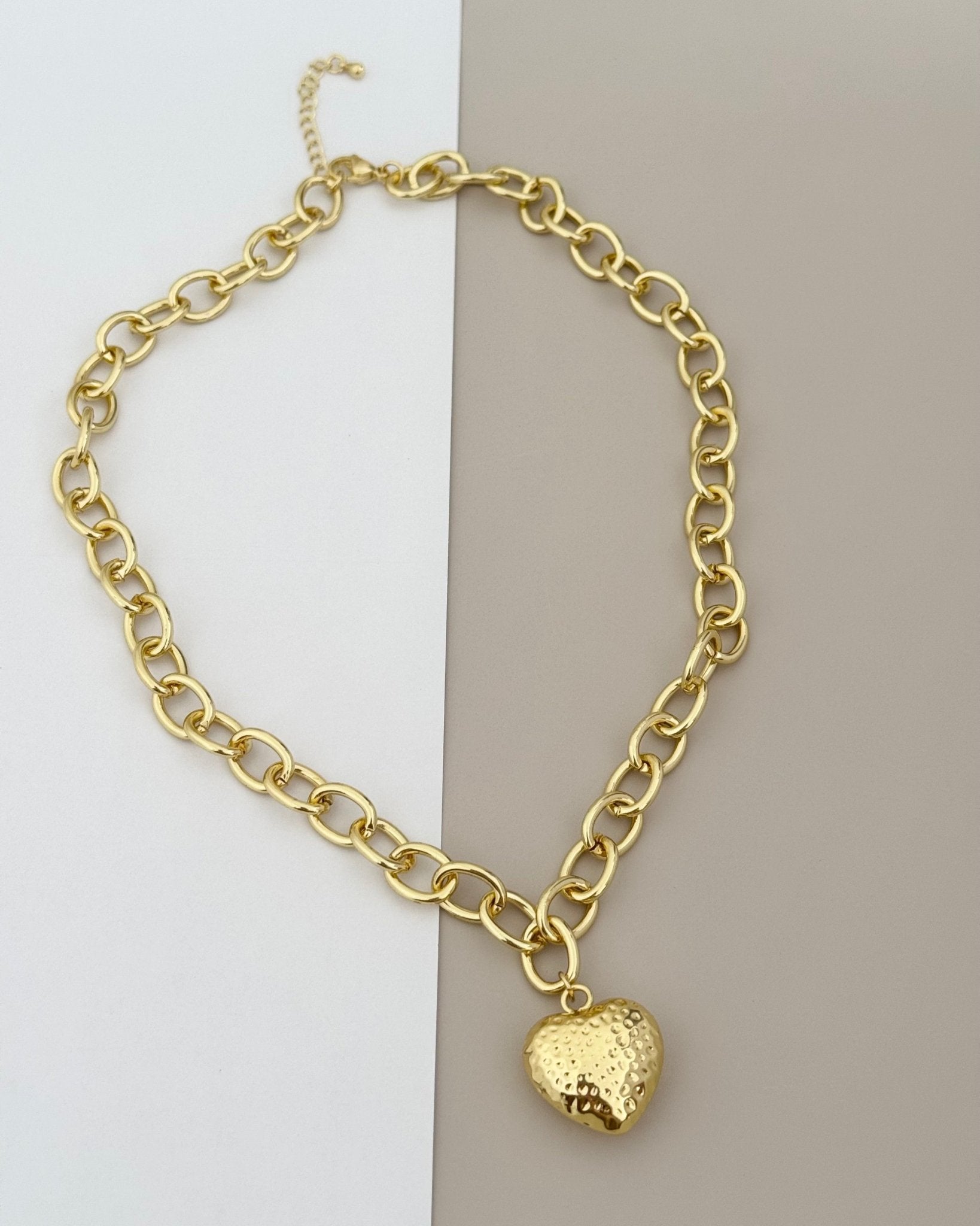 Heart Gold Necklace - Necklaces | LimaLimón Store - 1