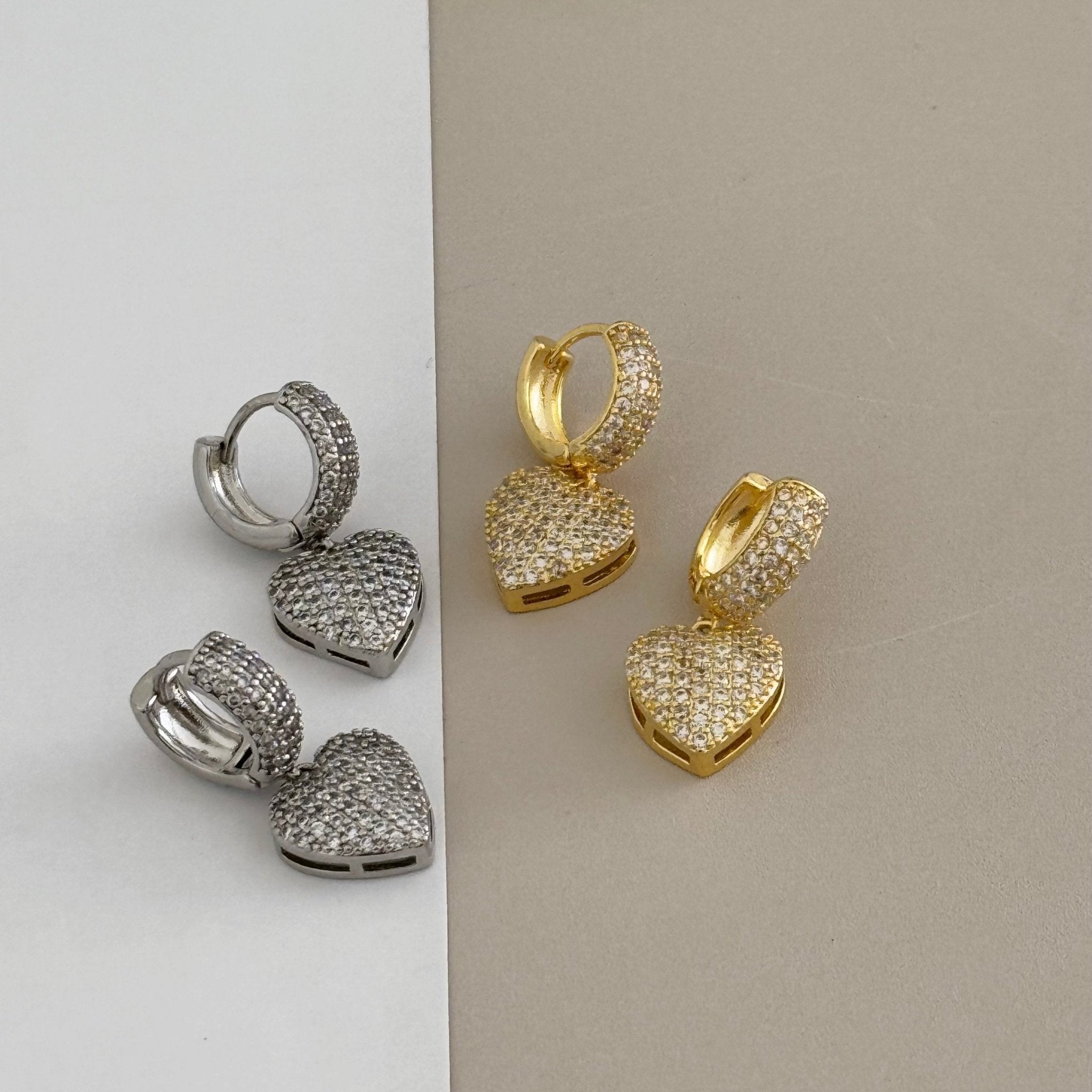 Heart Huggies Earring - Earring | LimaLimón Store - 6