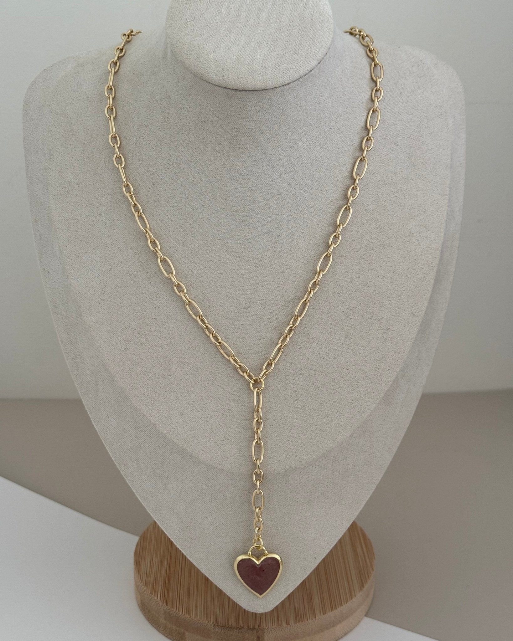 Heart Nacre Necklace - Necklace | LimaLimón Store - 5