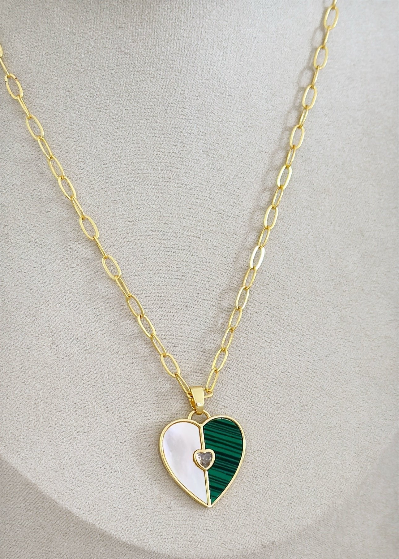 Heart Nacre Necklace - Necklaces | LimaLimón Store - 5
