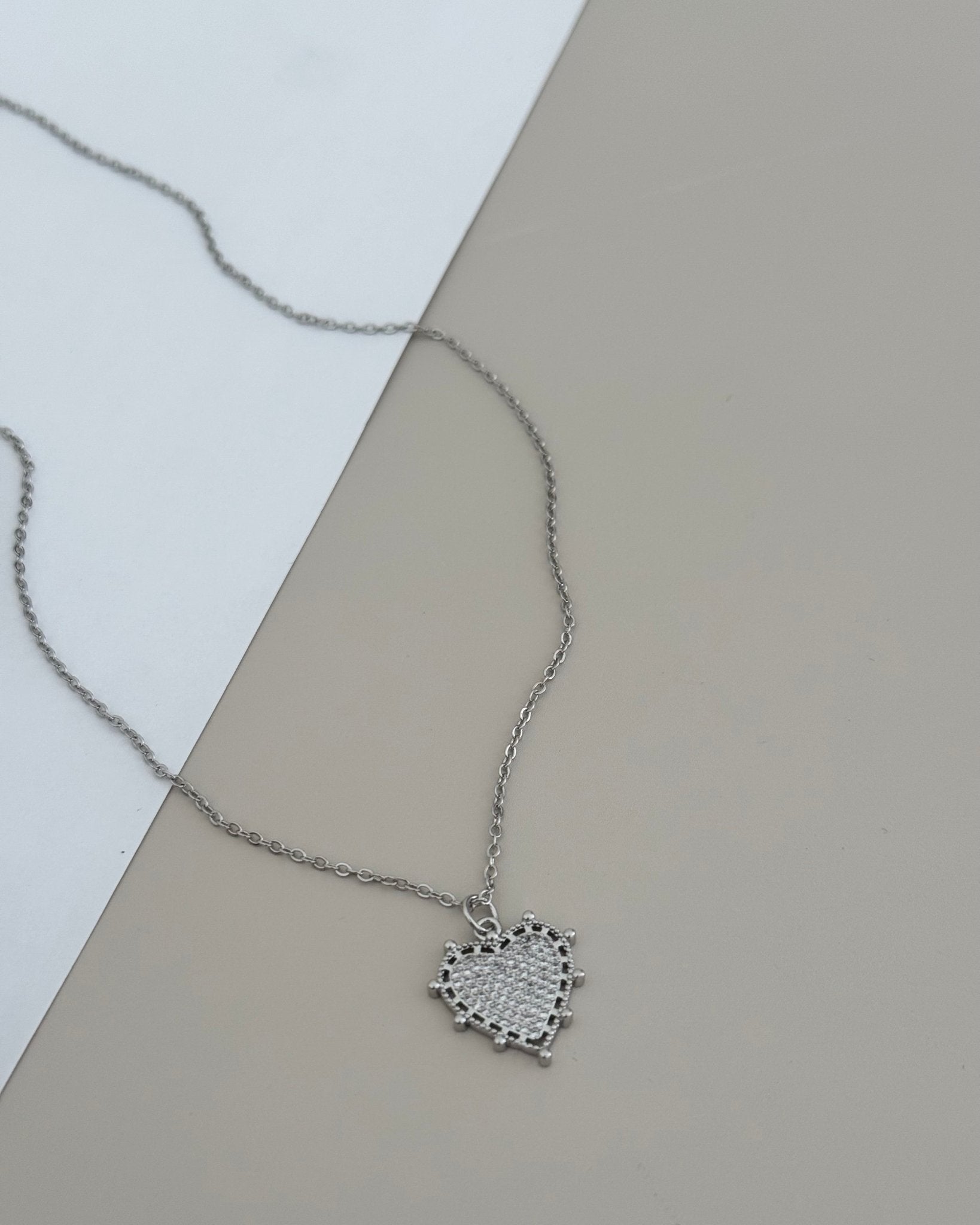 Heart Silver Necklace - LimaLimón Store