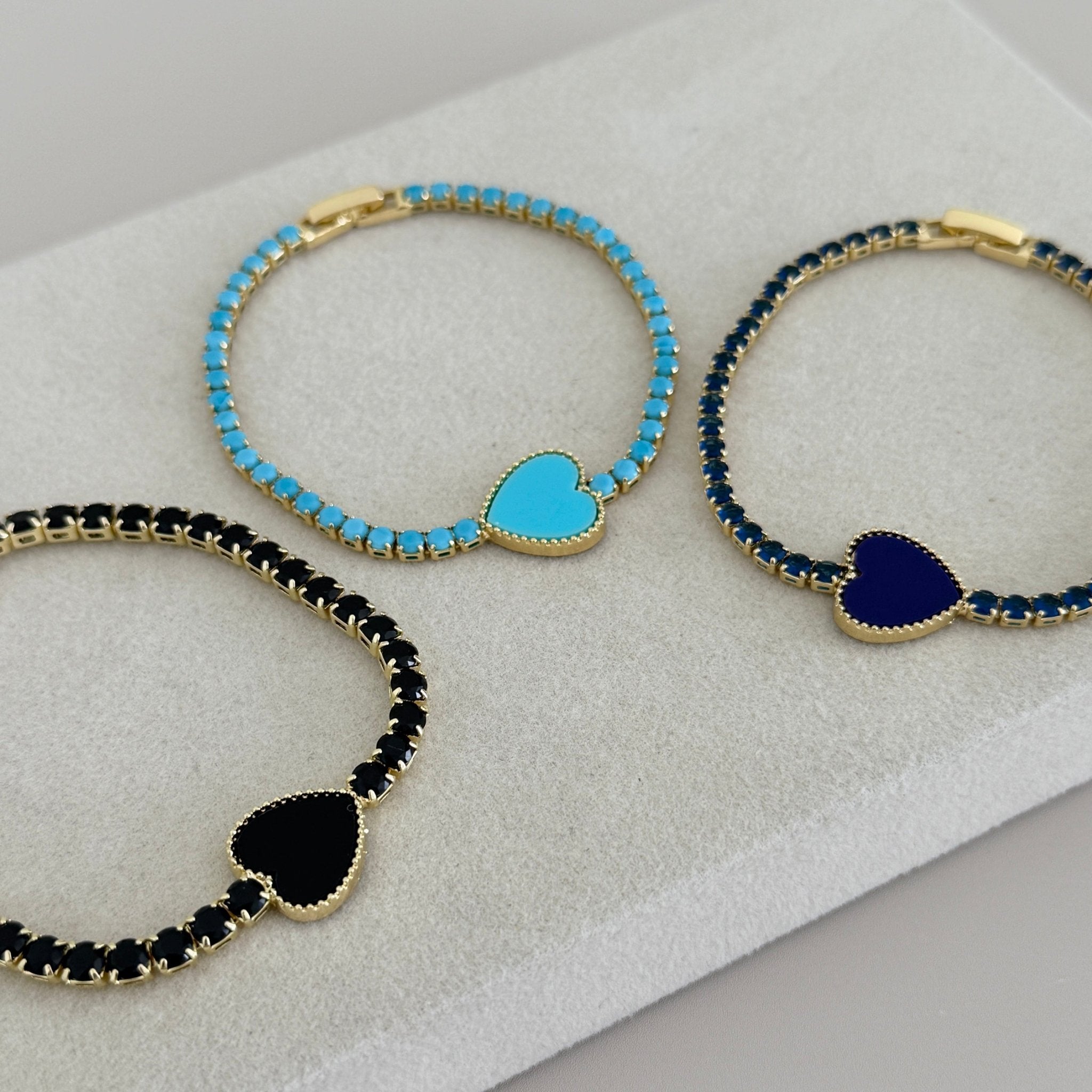 Heart Tennis Bracelet - Bracelet | LimaLimón Store - 6