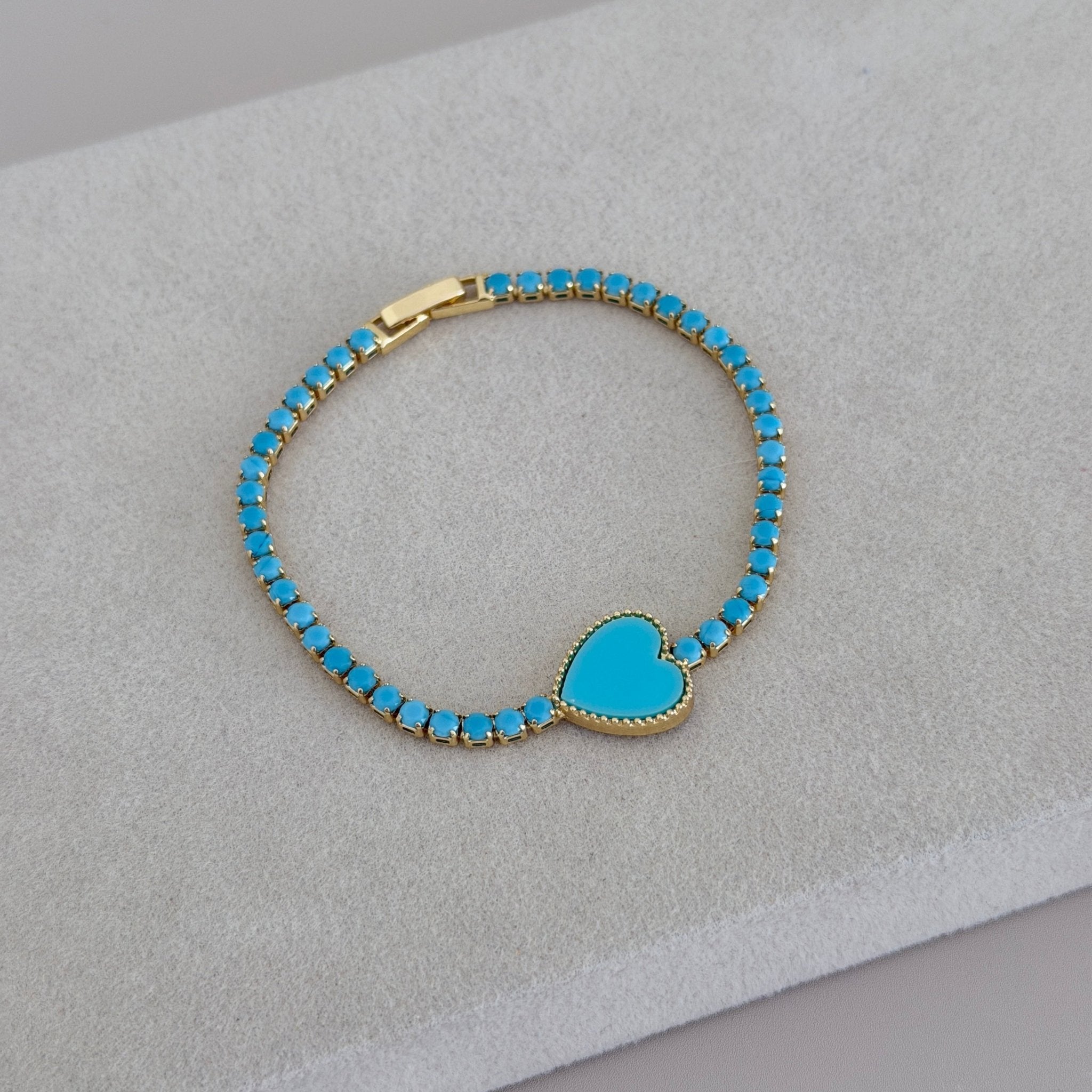 Heart Tennis Bracelet - Bracelet | LimaLimón Store - 3