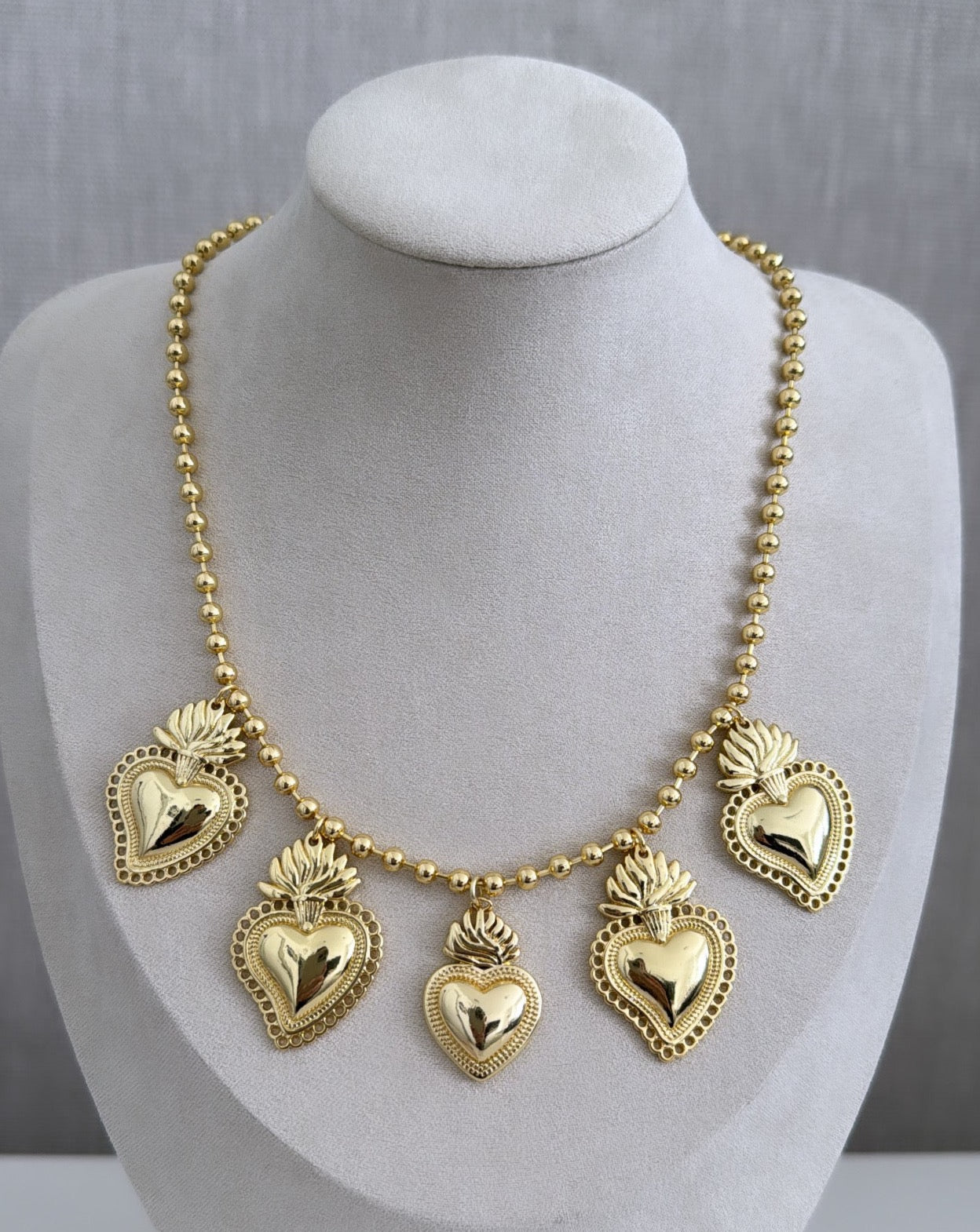 Hearts Beaded Necklace - LimaLimón Store