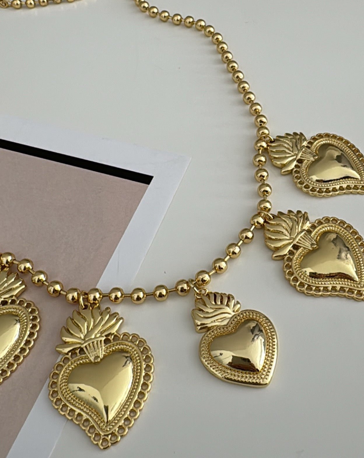 Hearts Beaded Necklace - LimaLimón Store