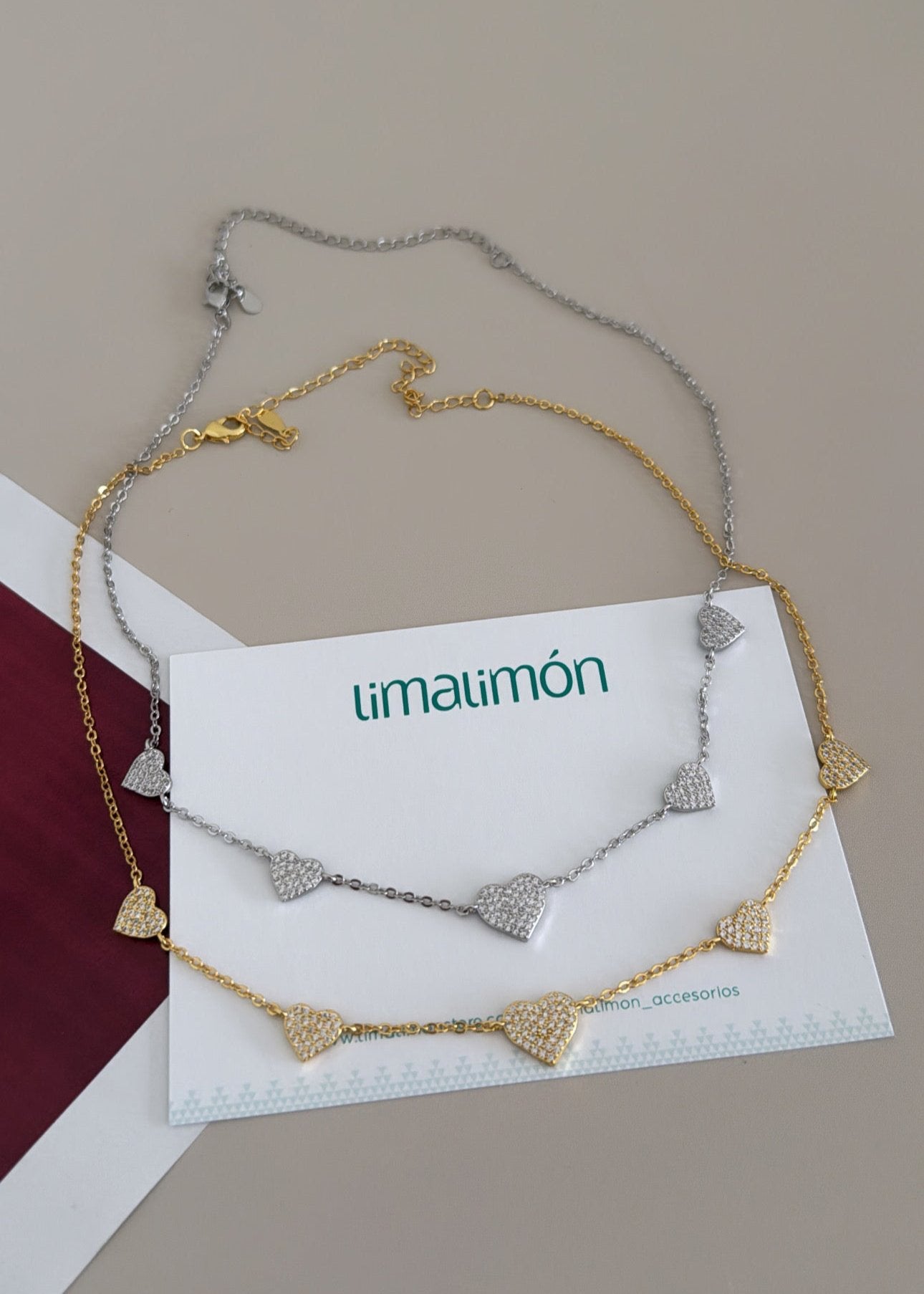 Hearts Bright Necklace - Necklace | LimaLimón Store - 3