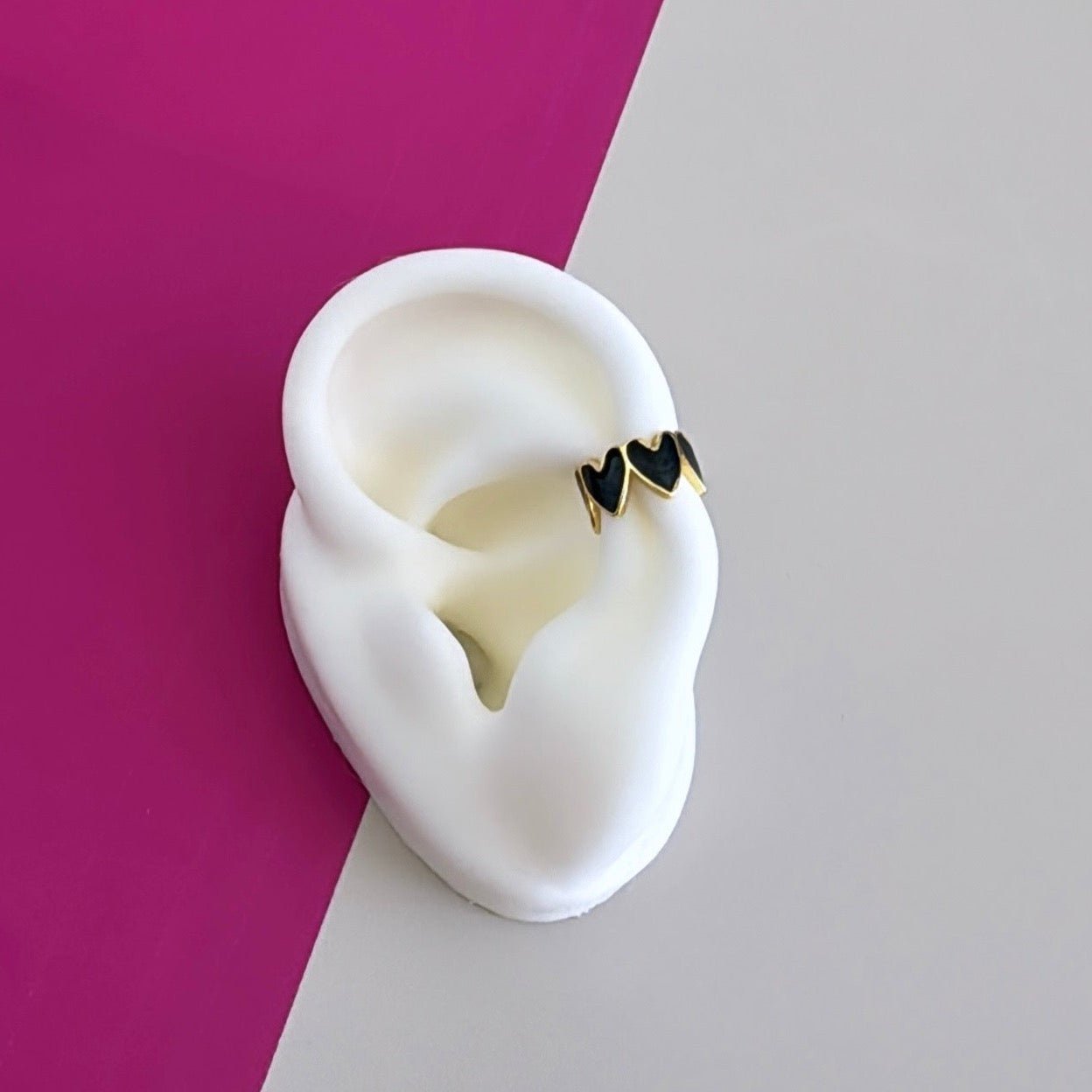 Hearts Ear Cuff - Earring | LimaLimón Store - 5