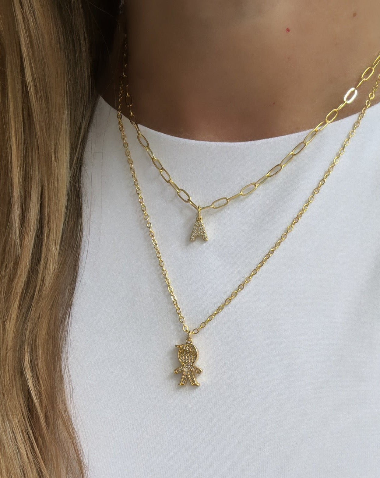 Initial and Kids Necklace - Custom | LimaLimón Store - 1