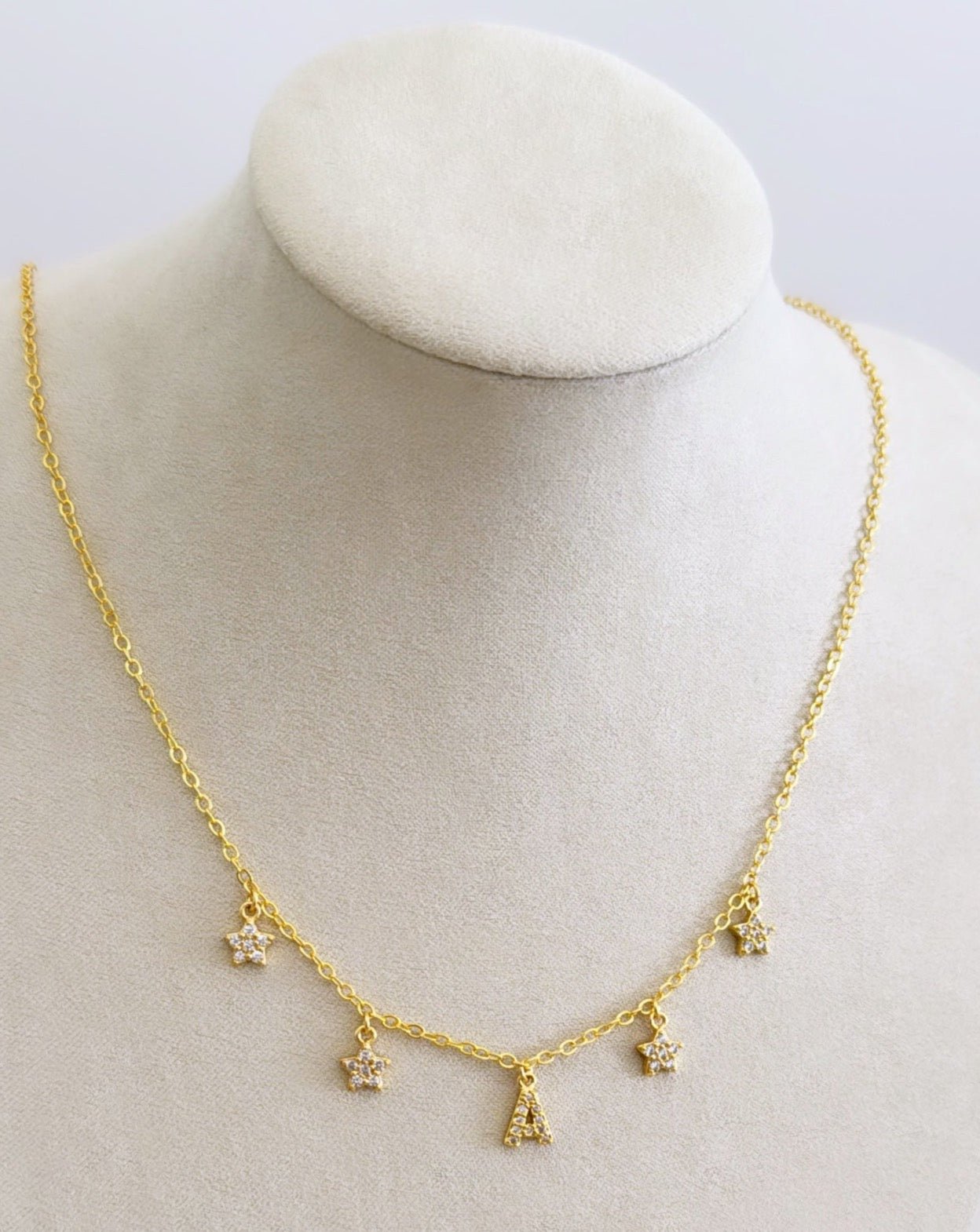 Initial and Stars Necklace - LimaLimón Store