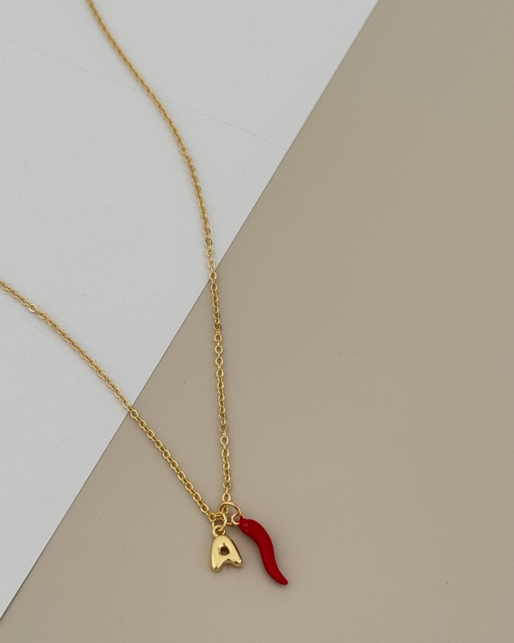 Initial Charm Necklace - Necklaces | LimaLimón Store - 1