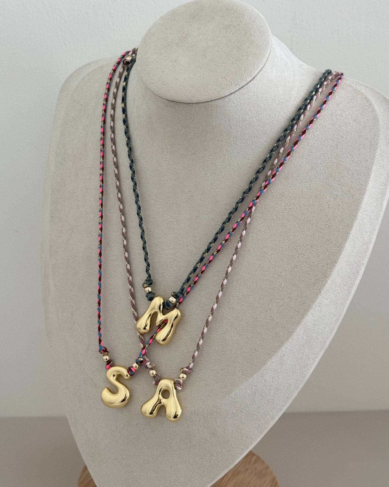 Initial Cord Necklace - Necklace | LimaLimón Store - 5