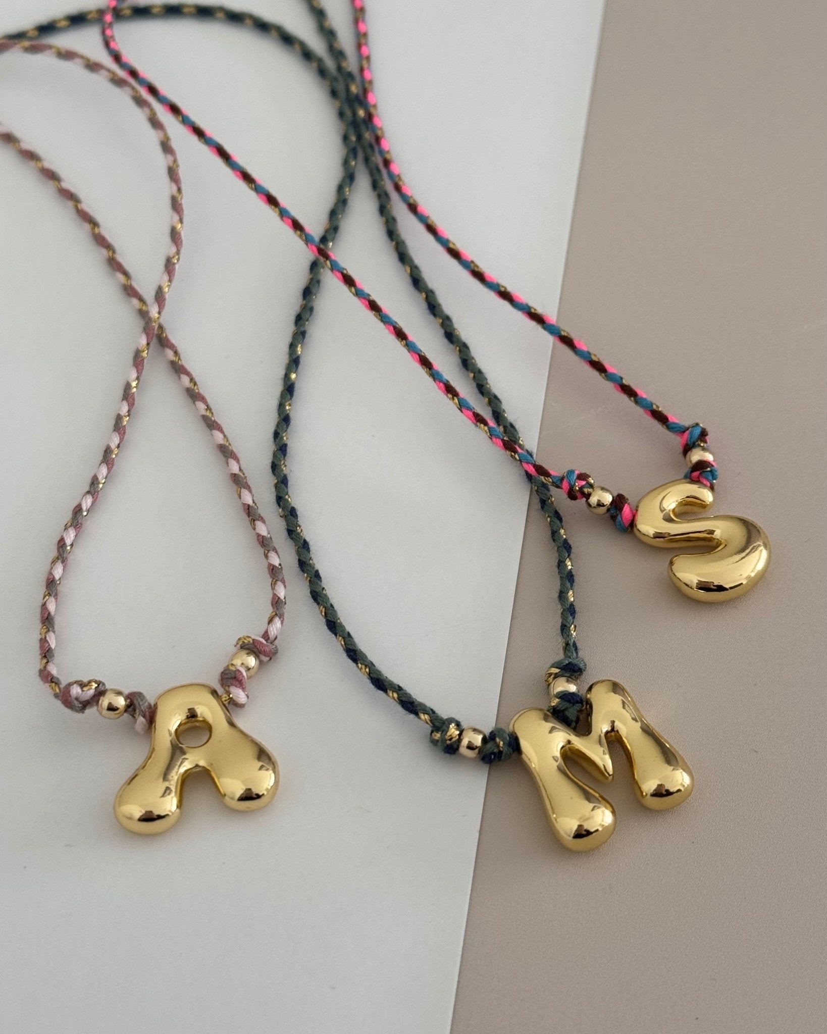 Initial Cord Necklace - Necklace | LimaLimón Store - 8