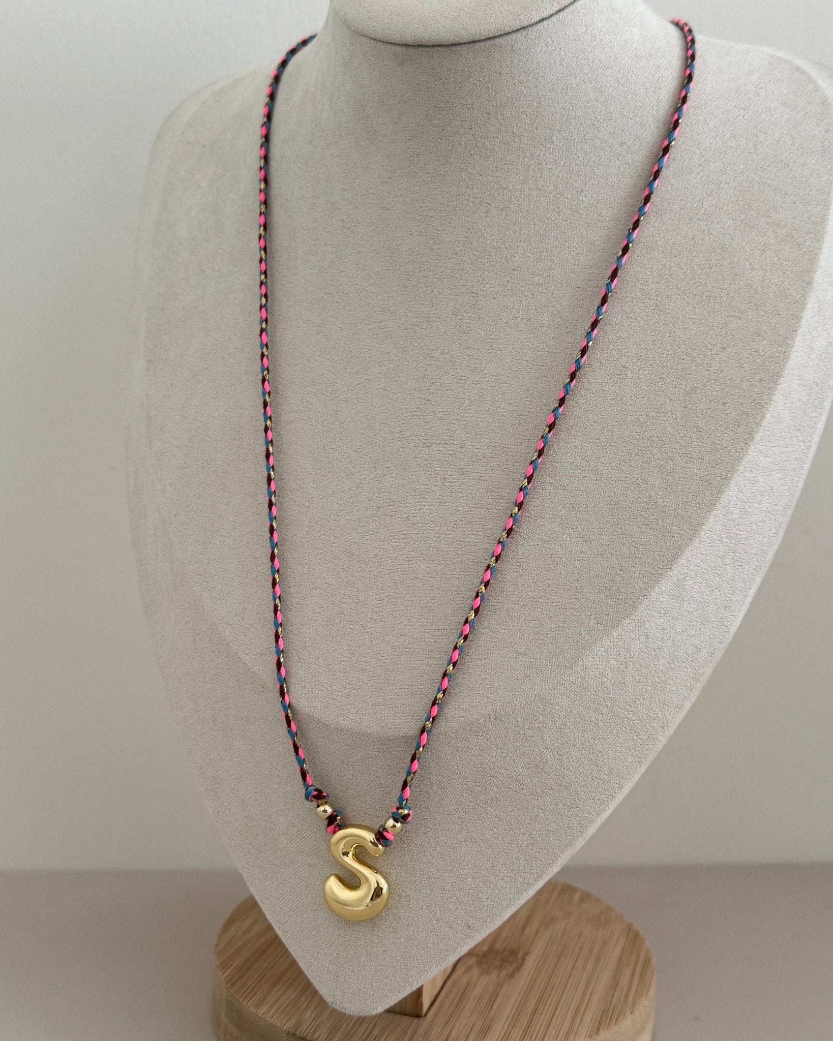 Initial Cord Necklace - Necklace | LimaLimón Store - 4