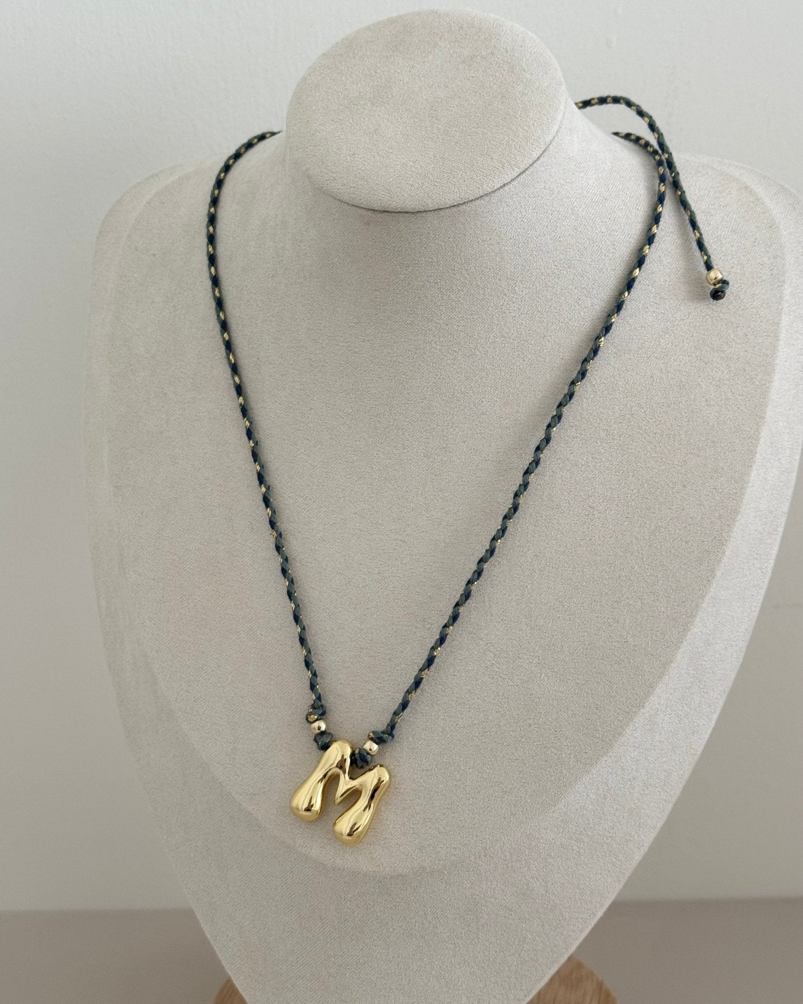 Initial Cord Necklace - Necklace | LimaLimón Store - 3