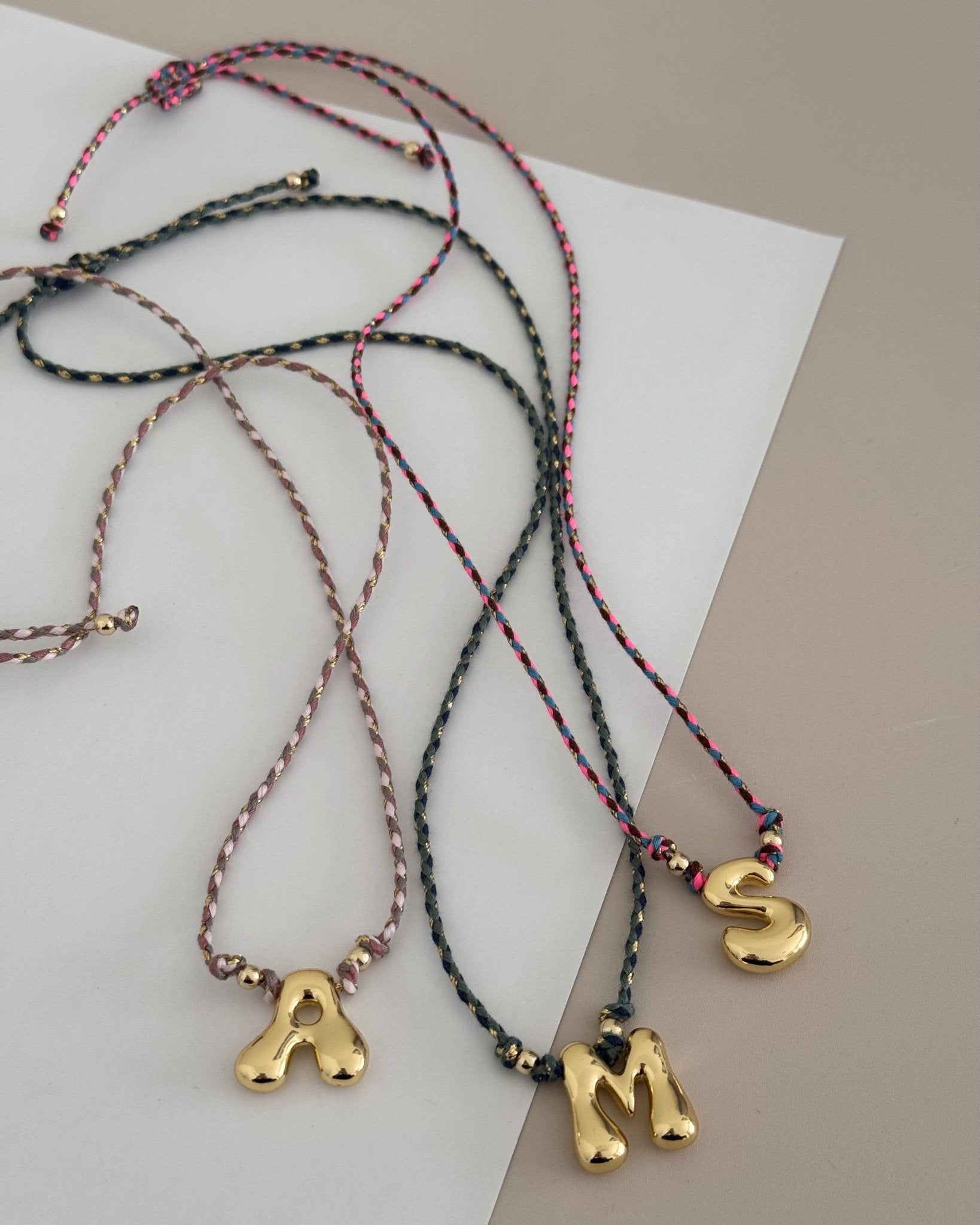 Initial Cord Necklace - Necklace | LimaLimón Store - 7