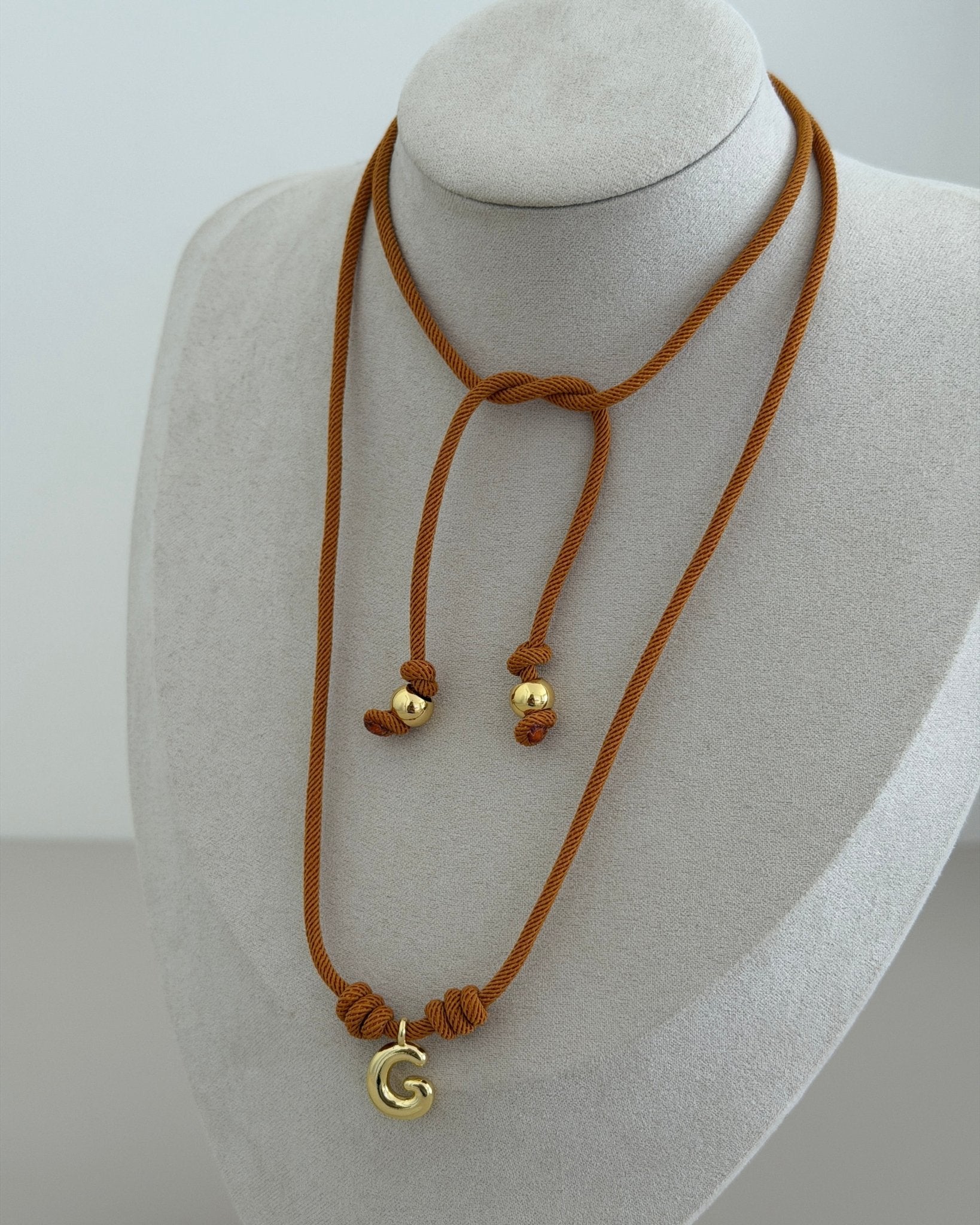 Initial Cord Necklace - Necklaces | LimaLimón Store - 5