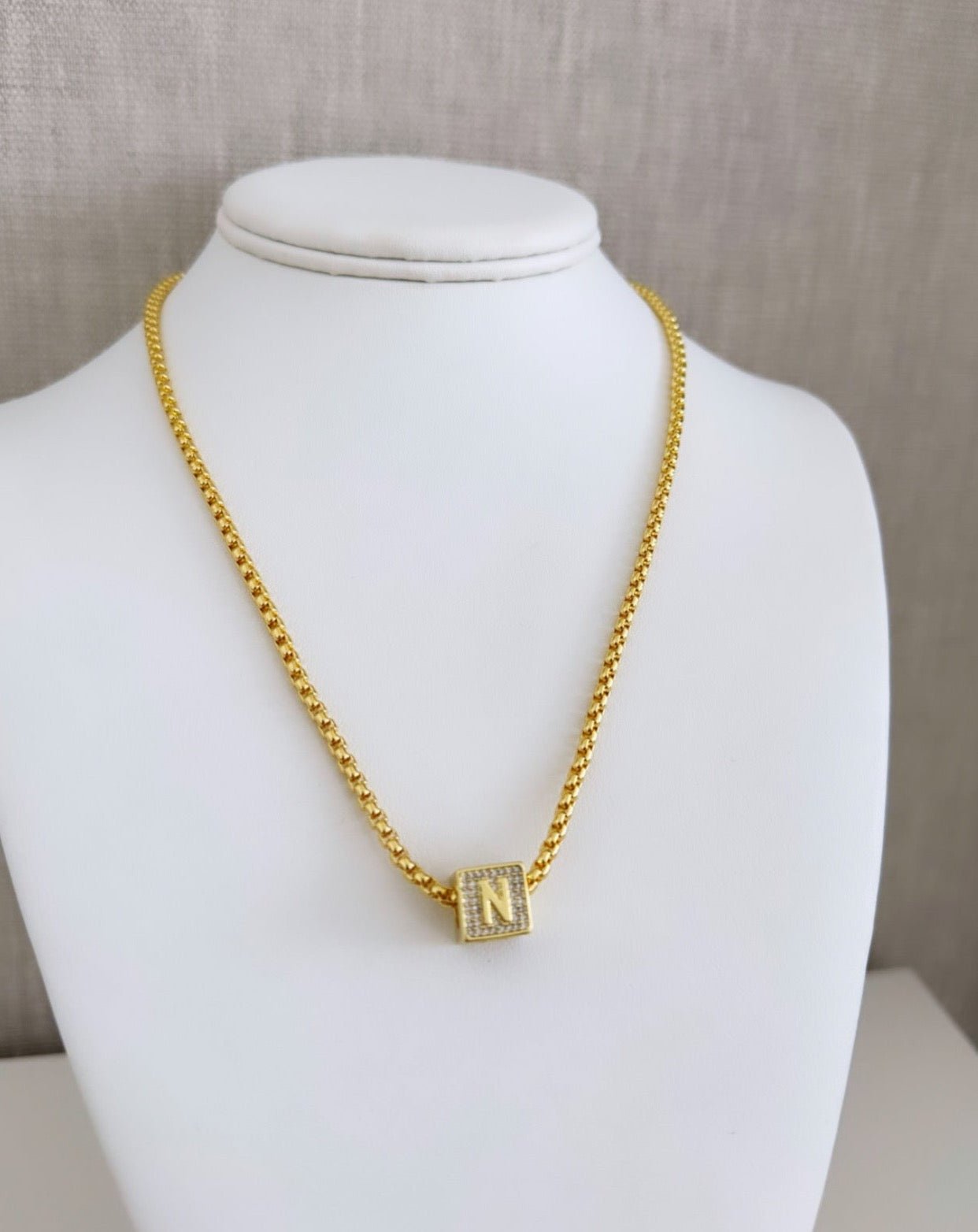 Initial Gold Necklace - Necklace | LimaLimón Store - 13