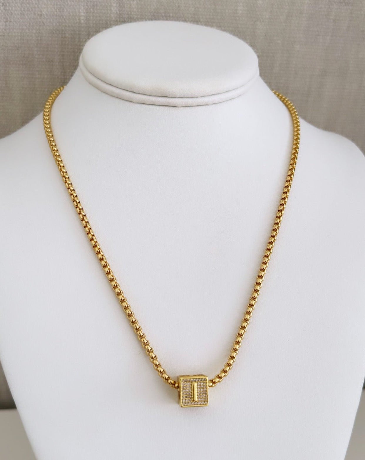 Initial Gold Necklace - Necklace | LimaLimón Store - 8