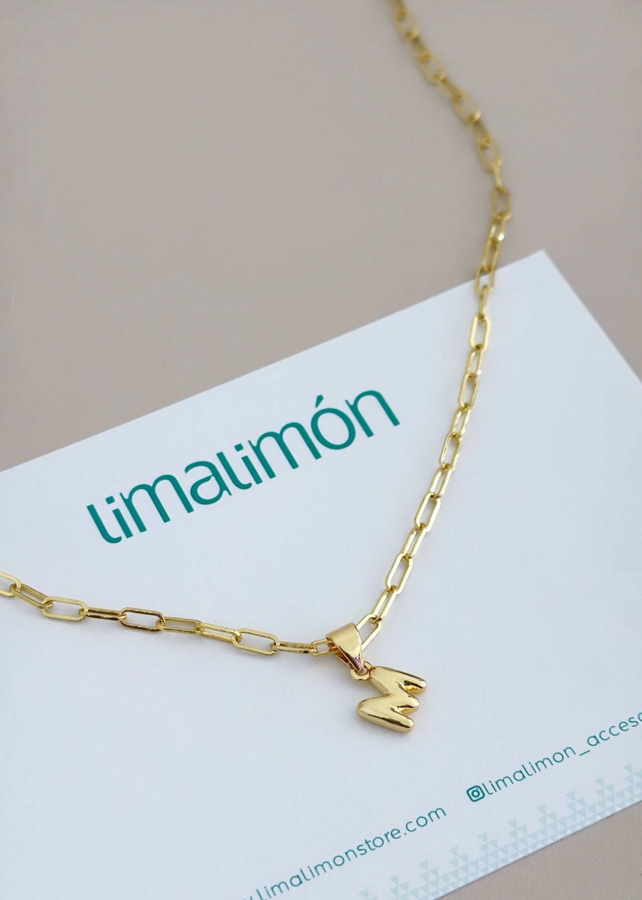 Initial Necklace - Necklaces | LimaLimón Store - 4