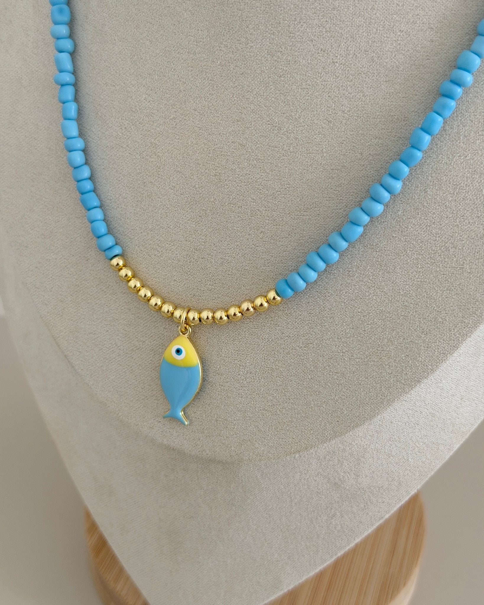 Lucky Fish Beaded Necklace - Necklaces | LimaLimón Store - 6