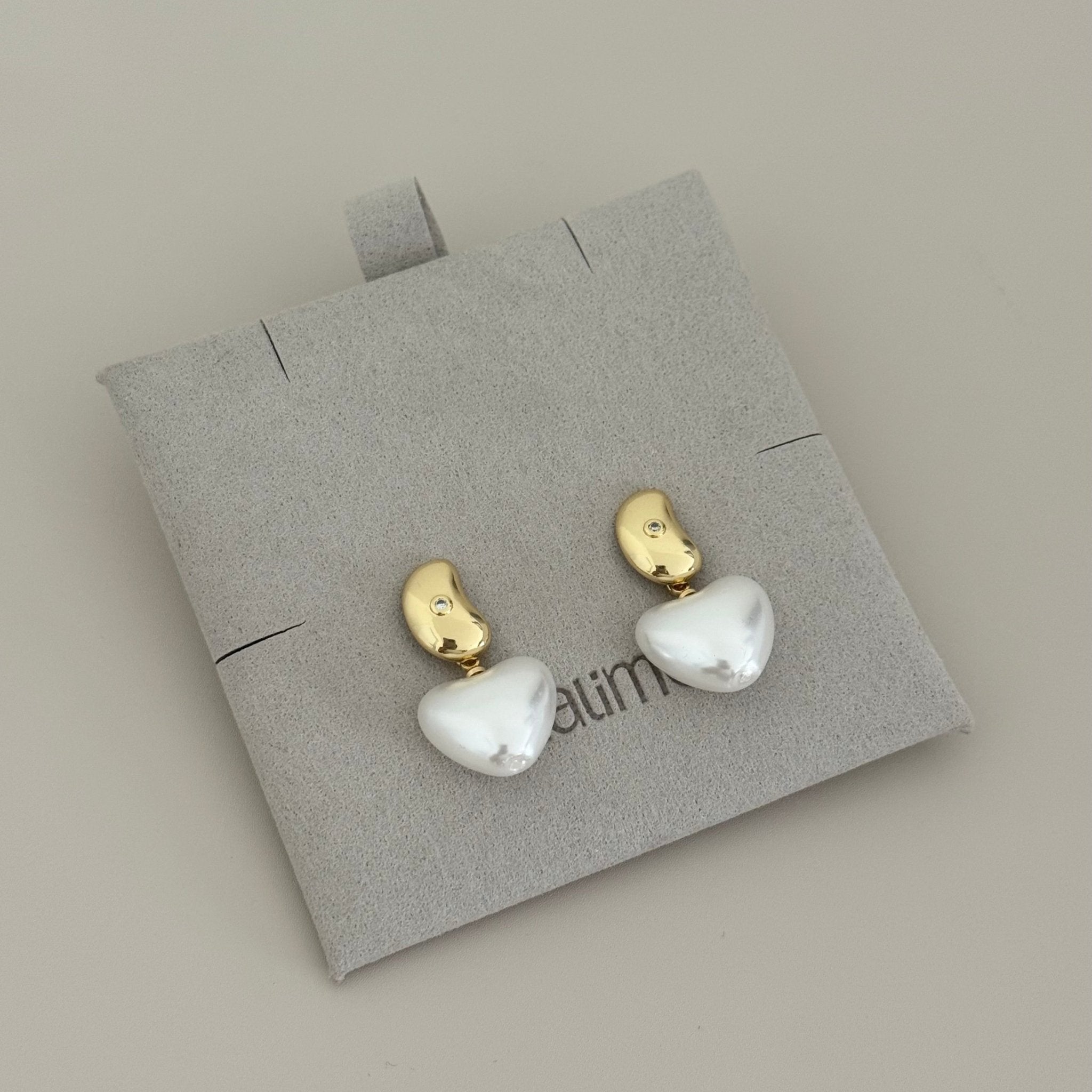 Lune Heart Drop Earrings - Earring | LimaLimón Store - 2