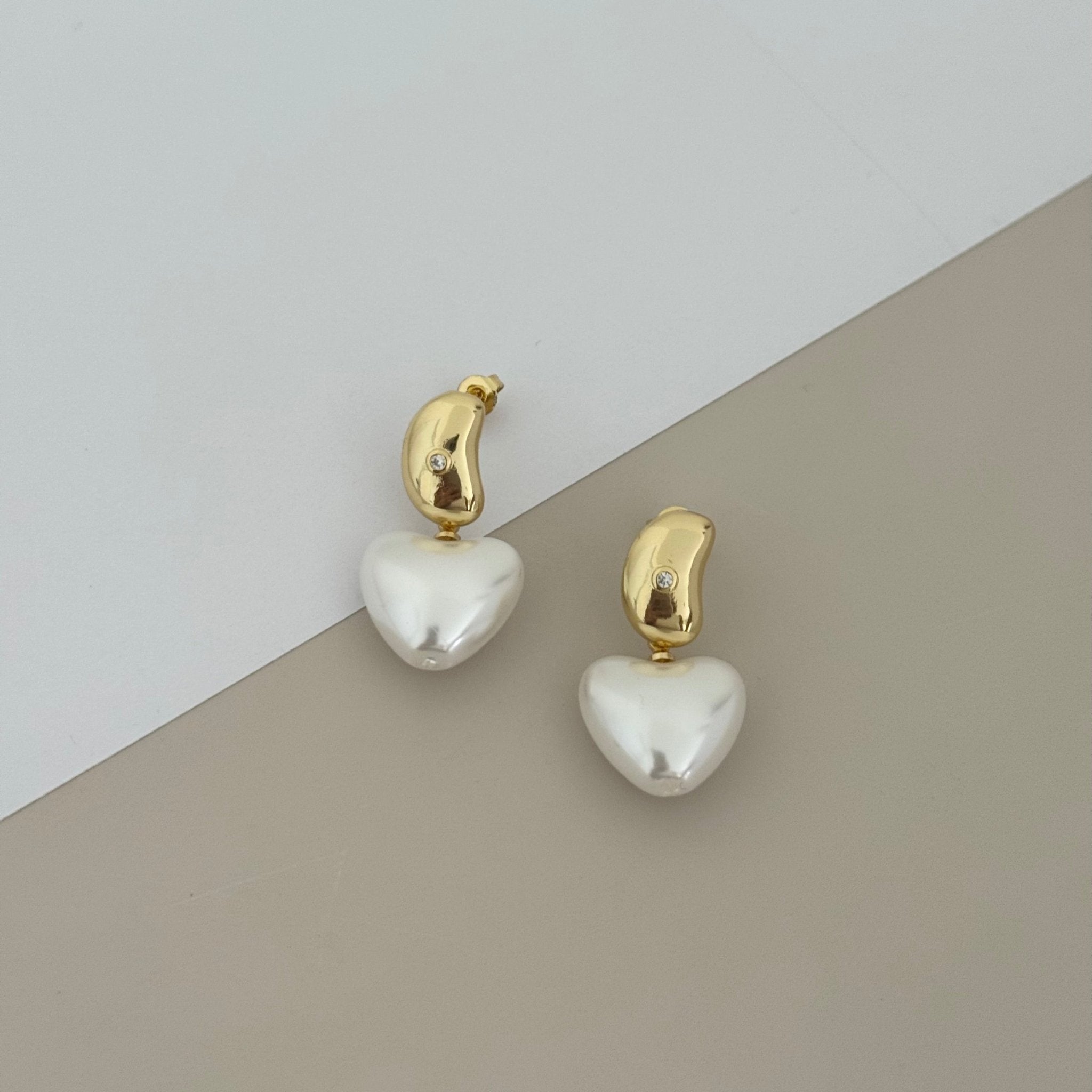 Lune Heart Drop Earrings - Earring | LimaLimón Store - 1