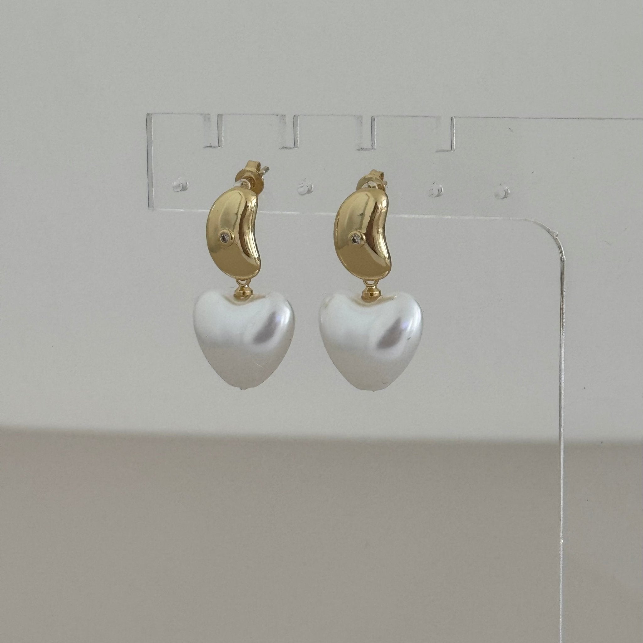 Lune Heart Drop Earrings - Earring | LimaLimón Store - 3