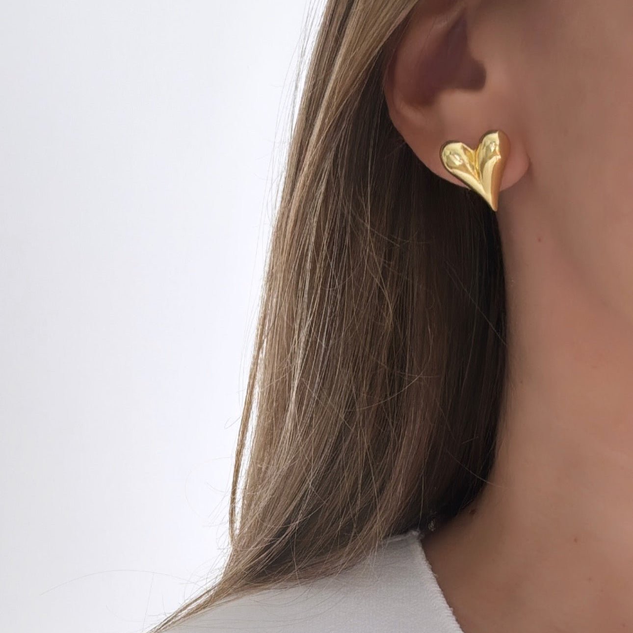 Melted Heart Studs - Earring | LimaLimón Store - 3