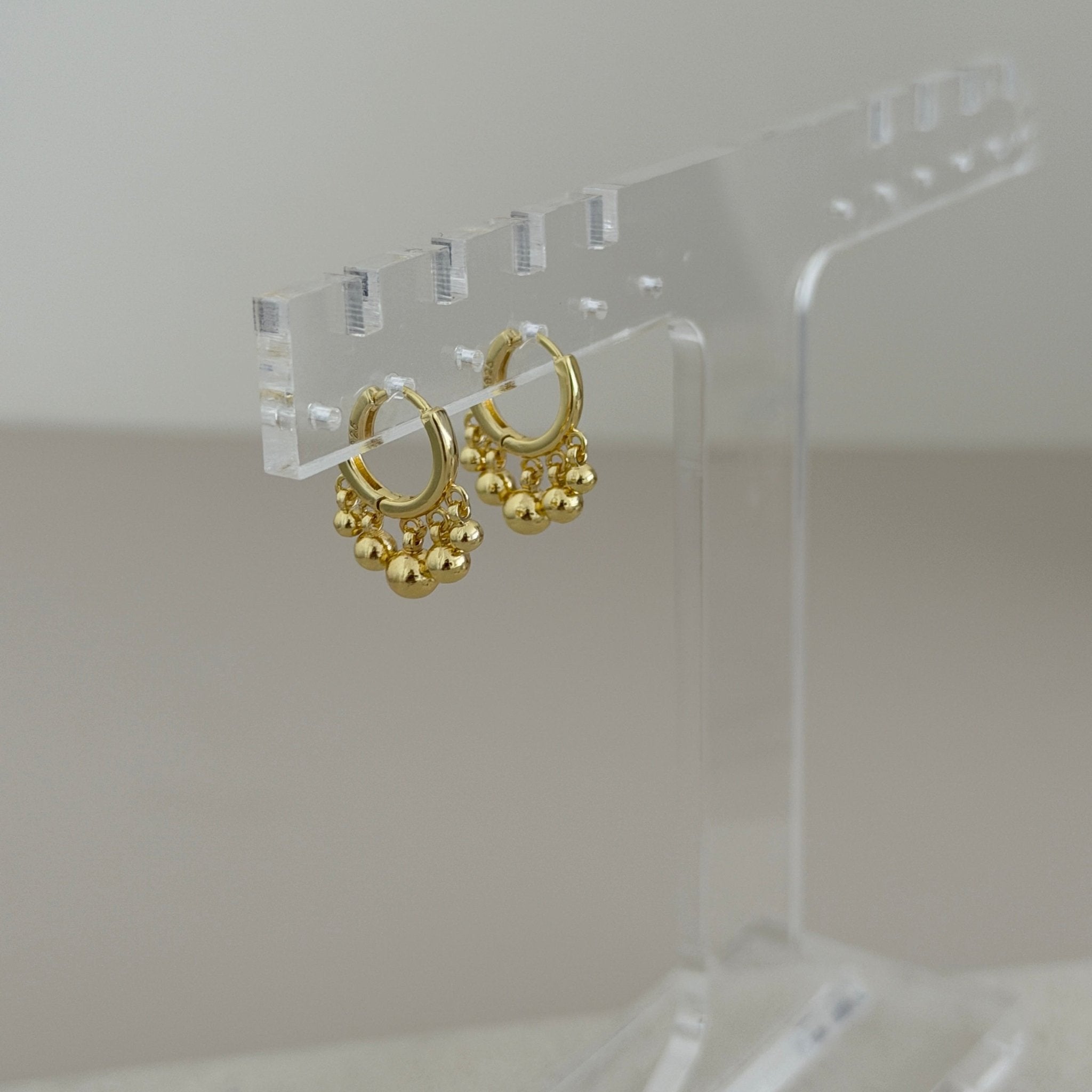 Mini Beaded Hoop Earrings - Earring | LimaLimón Store - 3